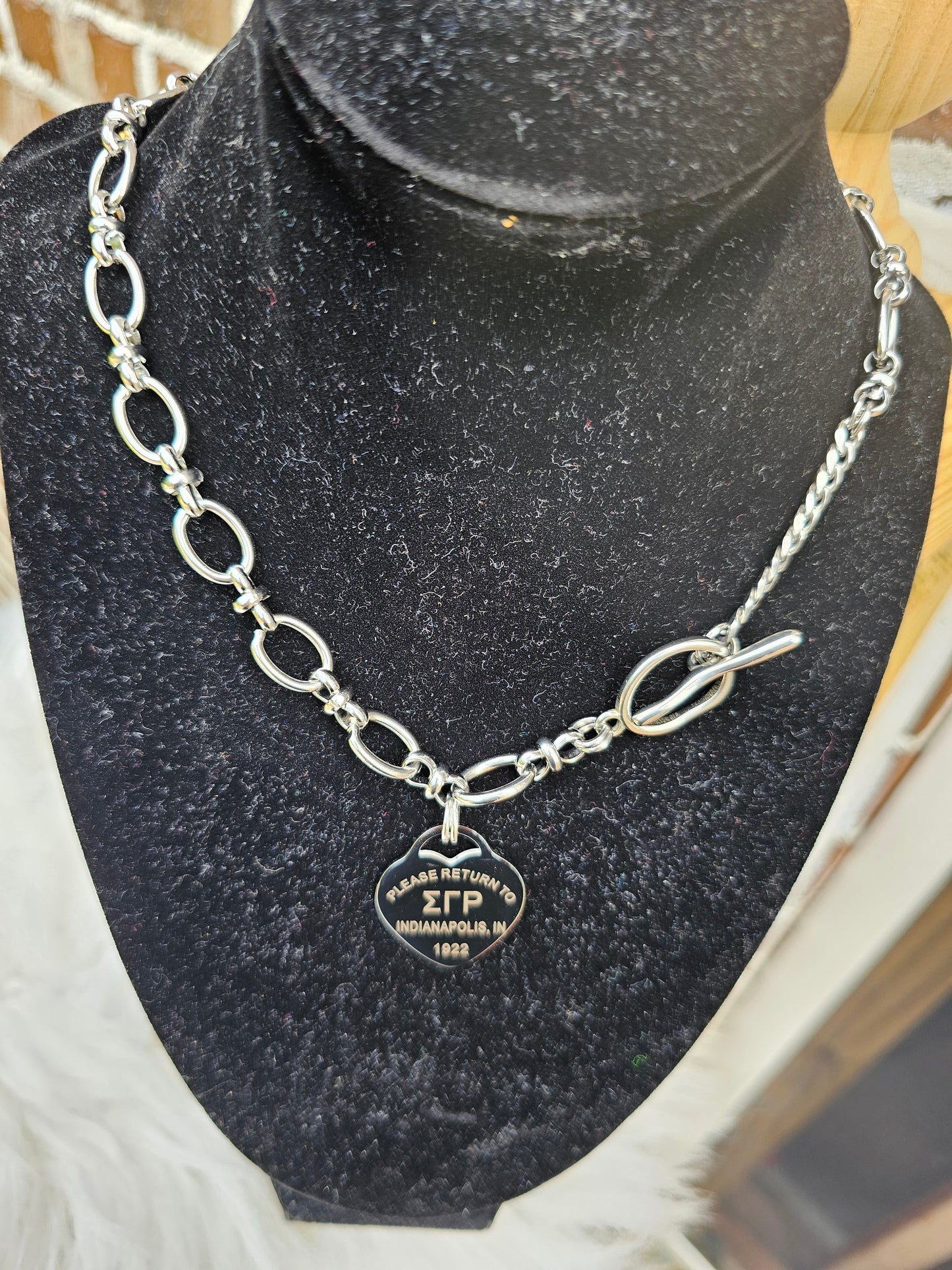 Tiffany Inspired Sigma Gamma Rho Sorority Necklaces Available In Silver