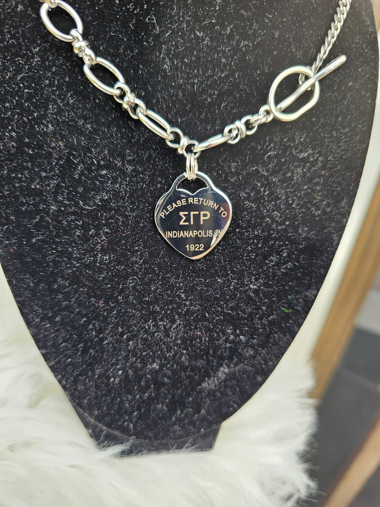 Tiffany Inspired Sigma Gamma Rho Sorority Necklaces Available In Silver