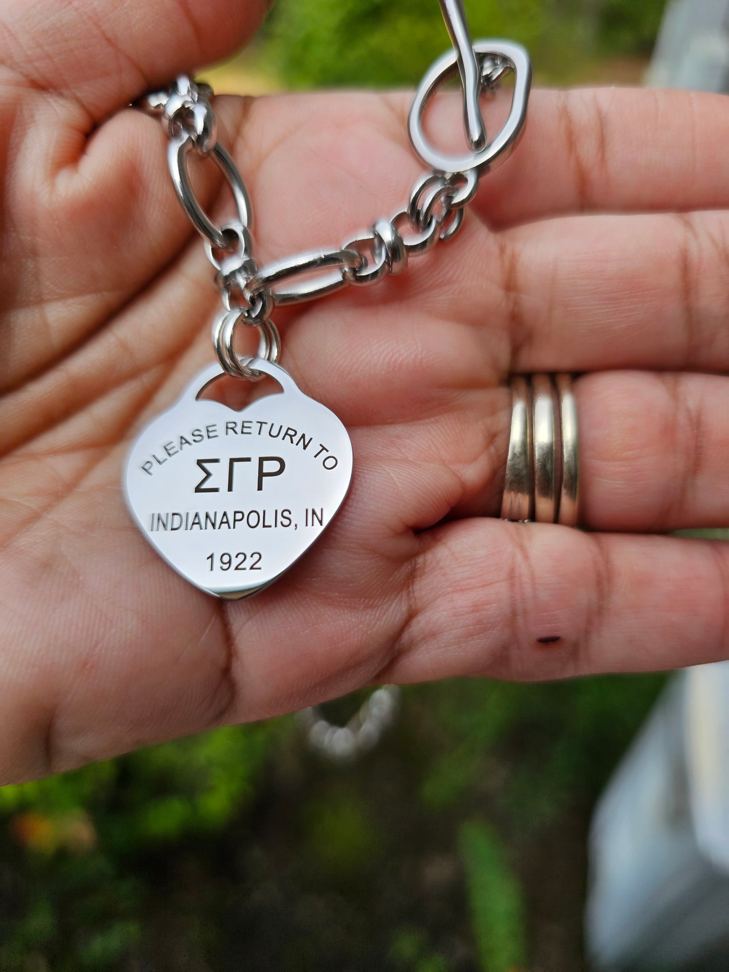 Tiffany Inspired Sigma Gamma Rho Sorority Necklaces Available In Silver