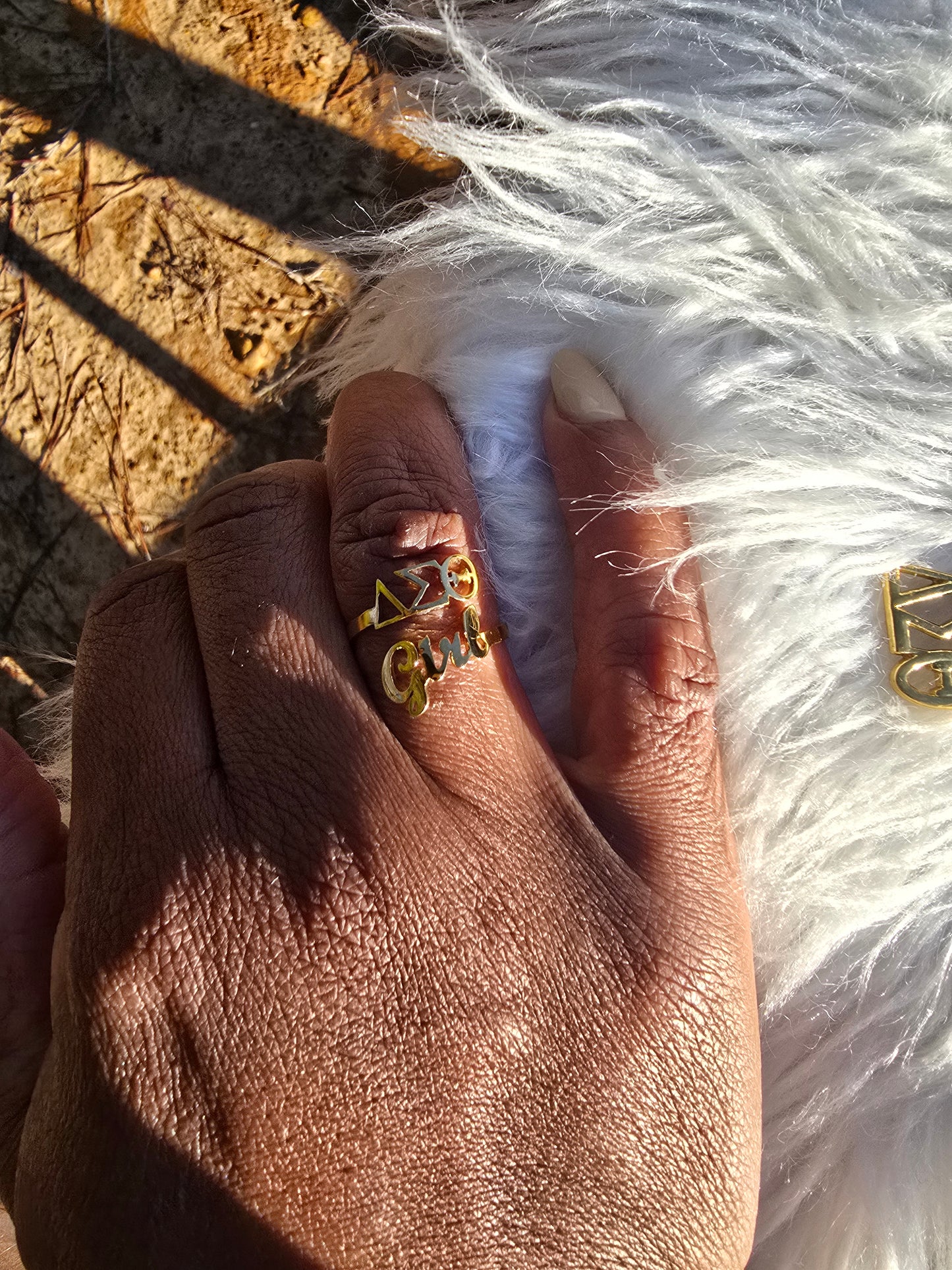 ΔΣΘ Girl Adjustable Ring - DST Ring - Delta Ring - Sorority Jewelry - 1913 Ring - Sorority Ring