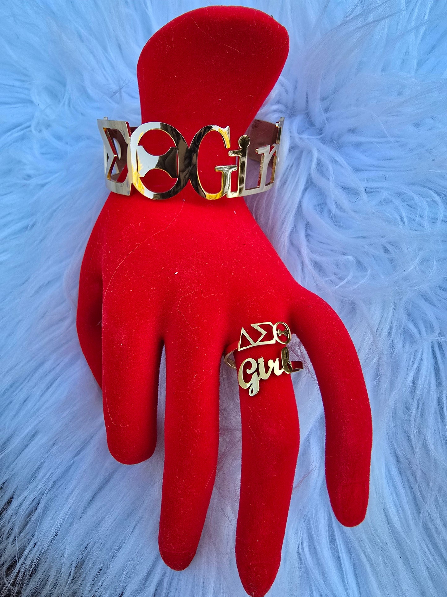 ΔΣΘ Girl Adjustable Ring - DST Ring - Delta Ring - Sorority Jewelry - 1913 Ring - Sorority Ring