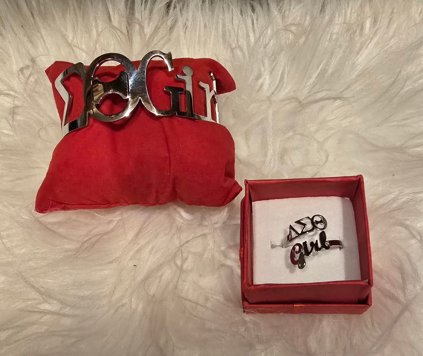 ΔΣΘ Girl Adjustable Ring - DST Ring - Delta Ring - Sorority Jewelry - 1913 Ring - Sorority Ring