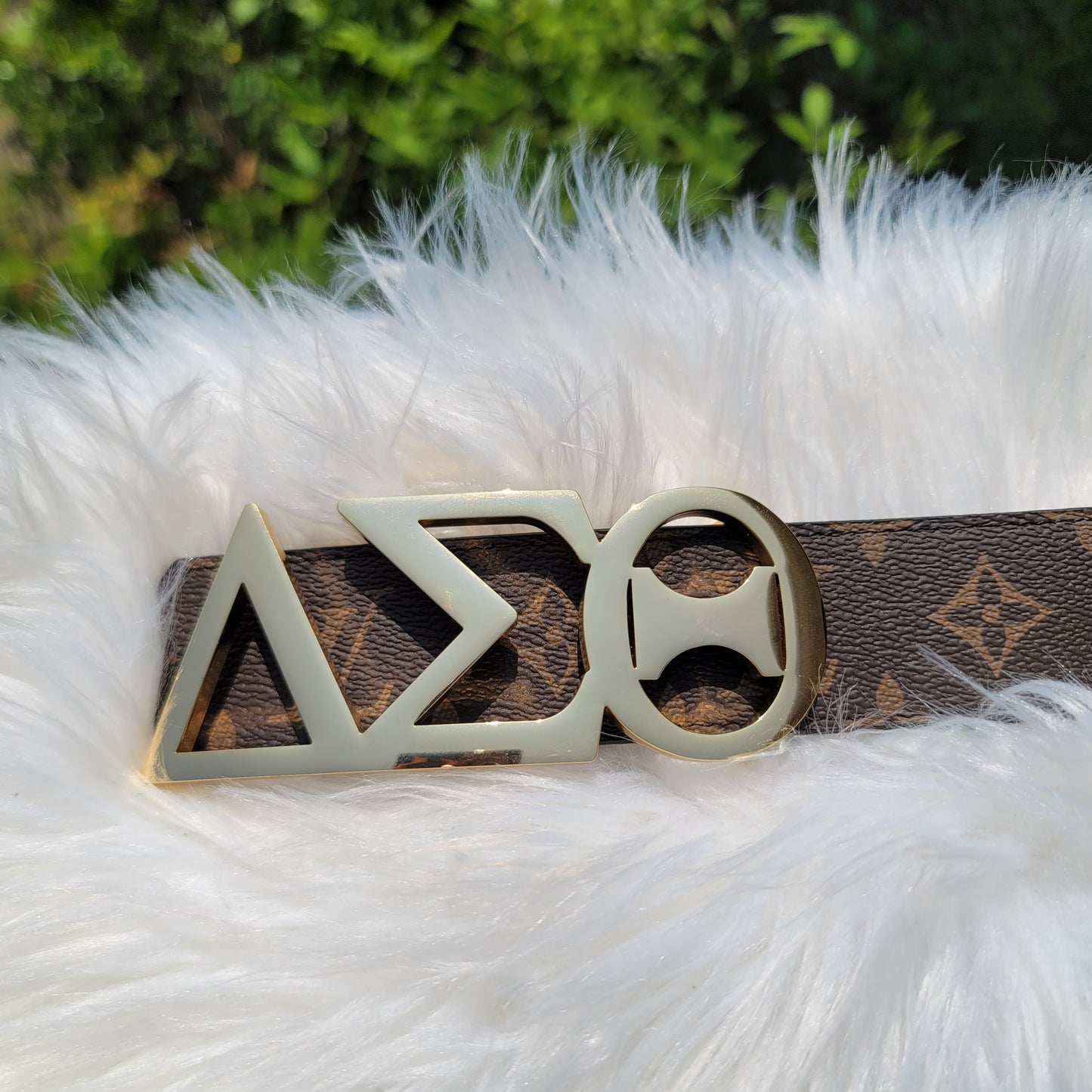 Delta Sigma Theta Sorority Belt Buckle