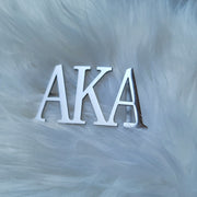 Sorority Greek letter belt   Made from quality material, the buckle will not tarnish nor fade  Material: stainless steel (with belt buckle only, belt not included) height 1.575 inches, width 3 inches.  The weight of the buckle is approximately 12 ounces.  NOTE: Belt used for display purposes only, not included with the purchase of the buckle.