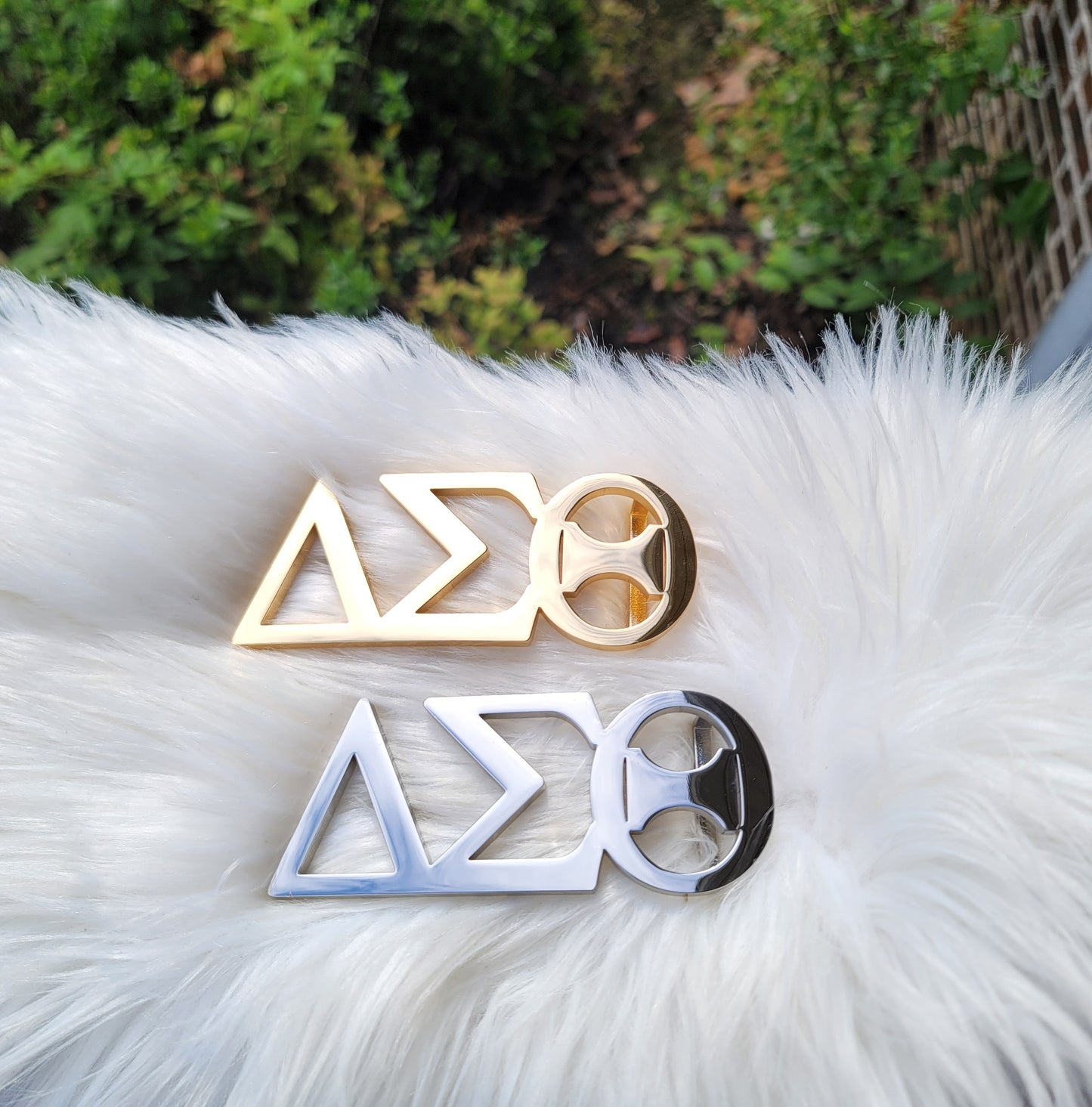 Delta Sigma Theta Sorority Belt Buckle