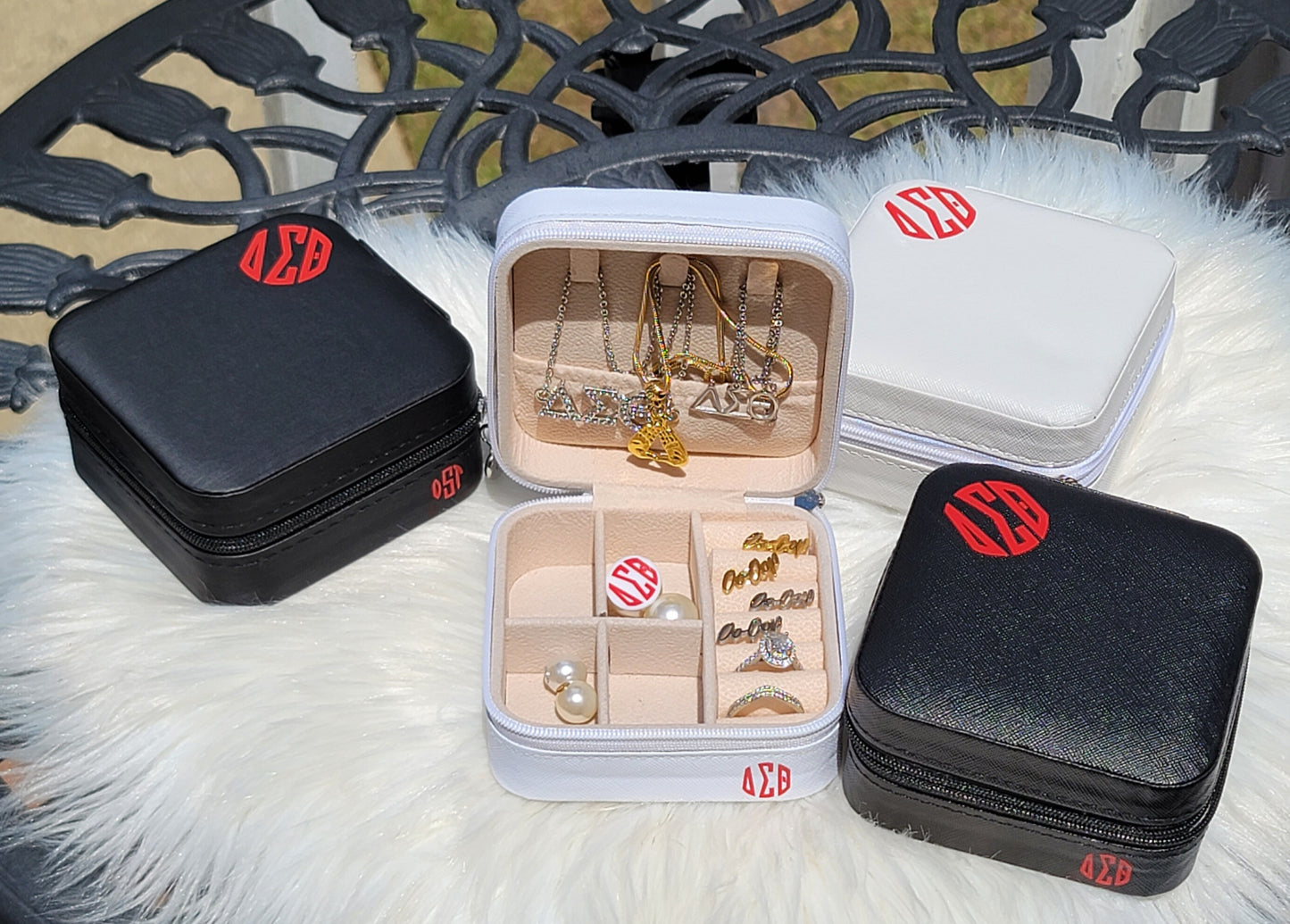 Small Delta Sigma Theta Jewelry Boxes Perfect For Traveling