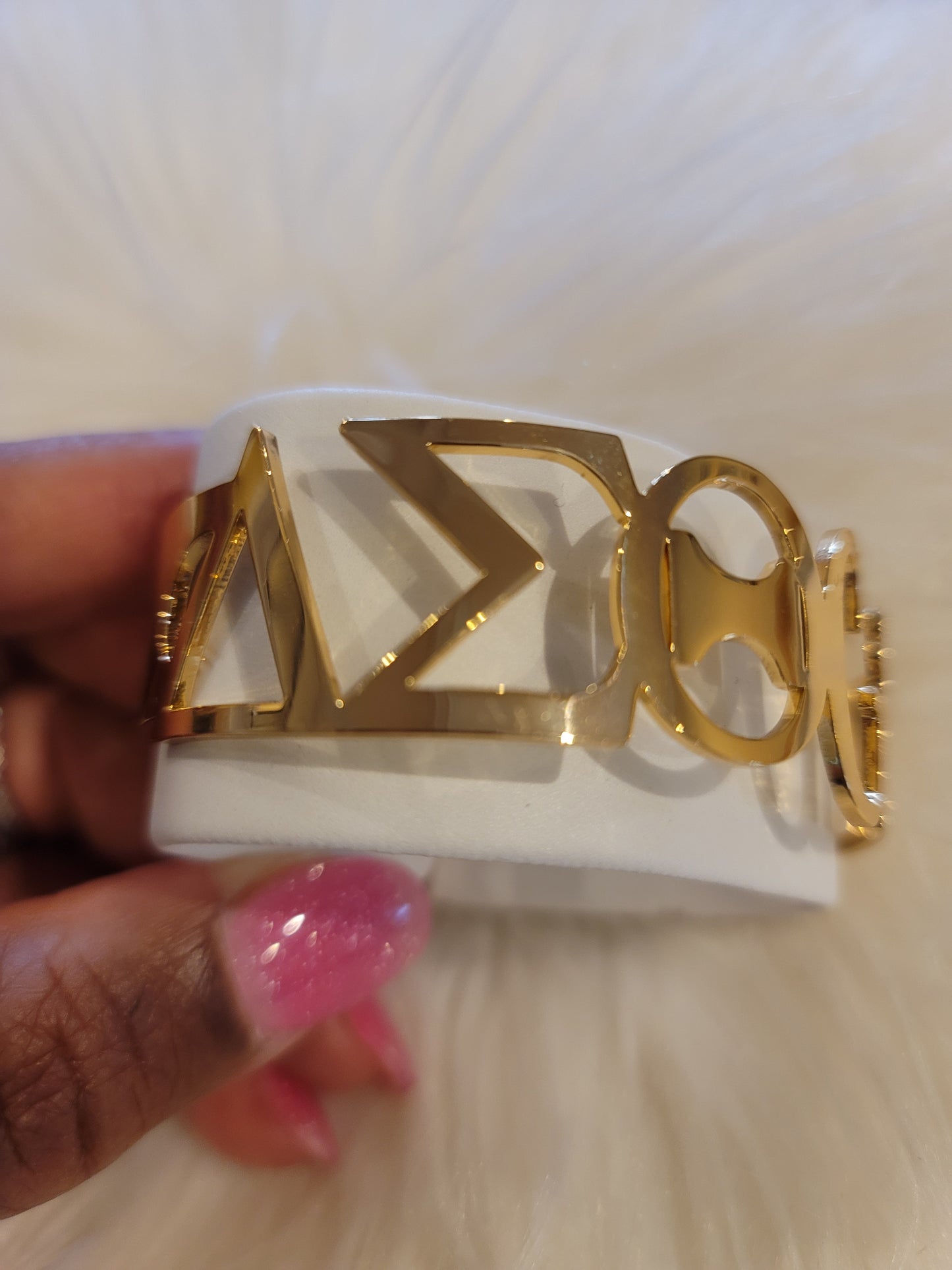 Delta Girl Delta Sigma Theta Sorority Delta Girl Cuff Bracelet