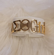 Delta Sigma Theta Sorority Cuff Bracelet