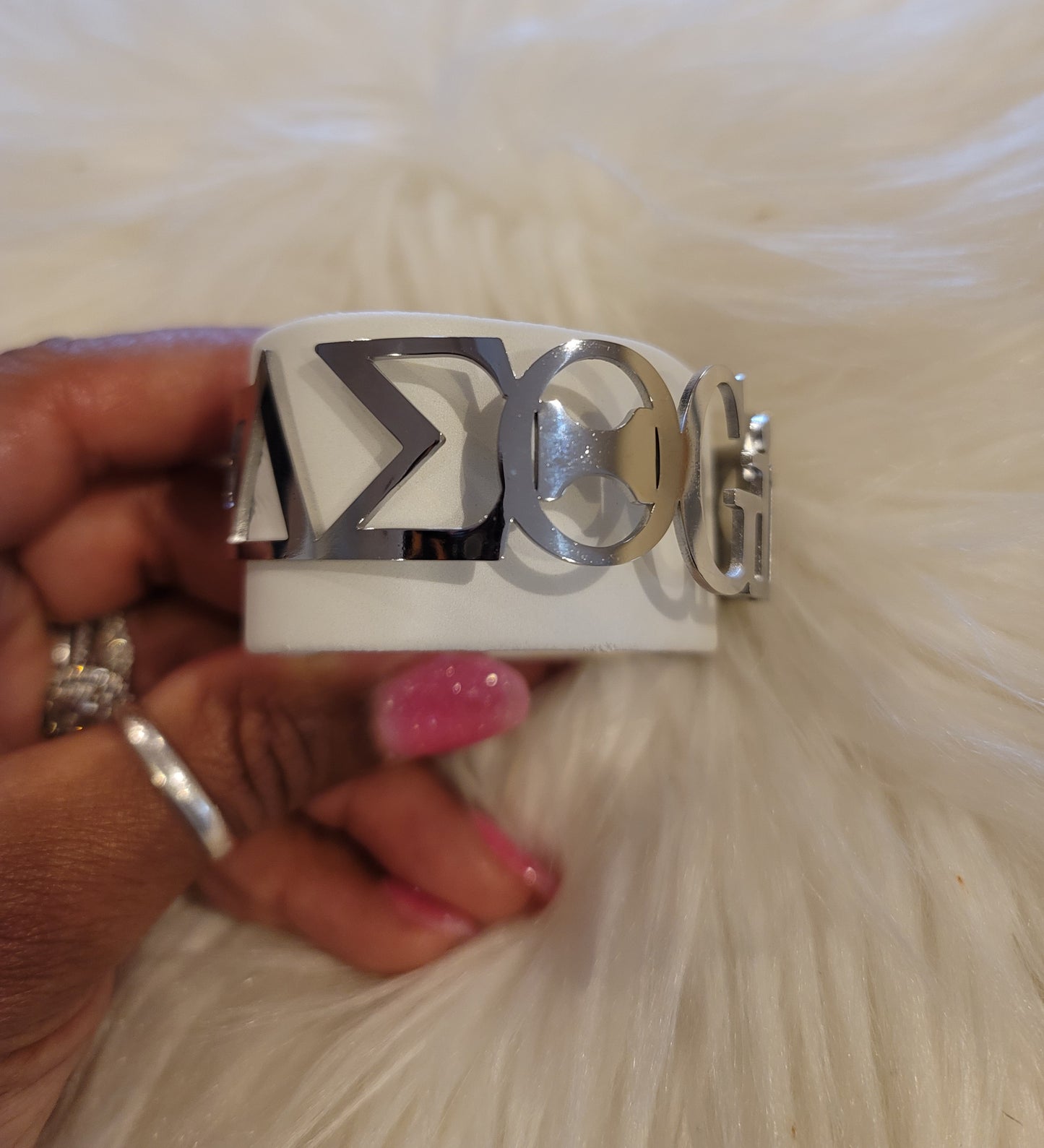 Delta Girl Delta Sigma Theta Sorority Delta Girl Cuff Bracelet