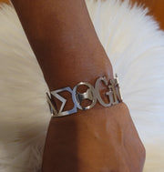 Delta Sigma Theta Sorority Cuff Bracelet