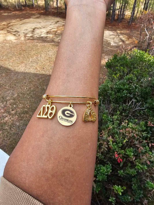 Grambling State University Bracelet Available In Gold and Silver