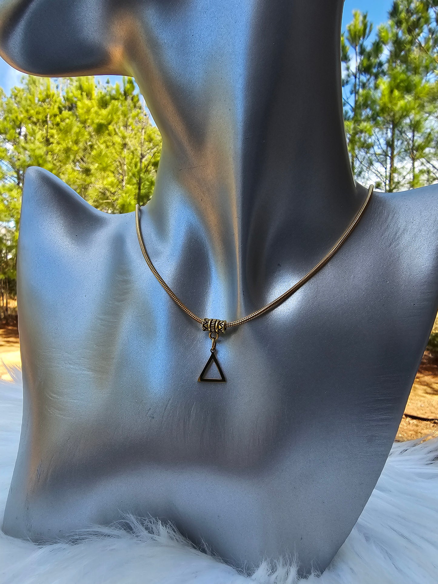 Delta Sigma Theta Sorority Necklace Available in Silver and Gold