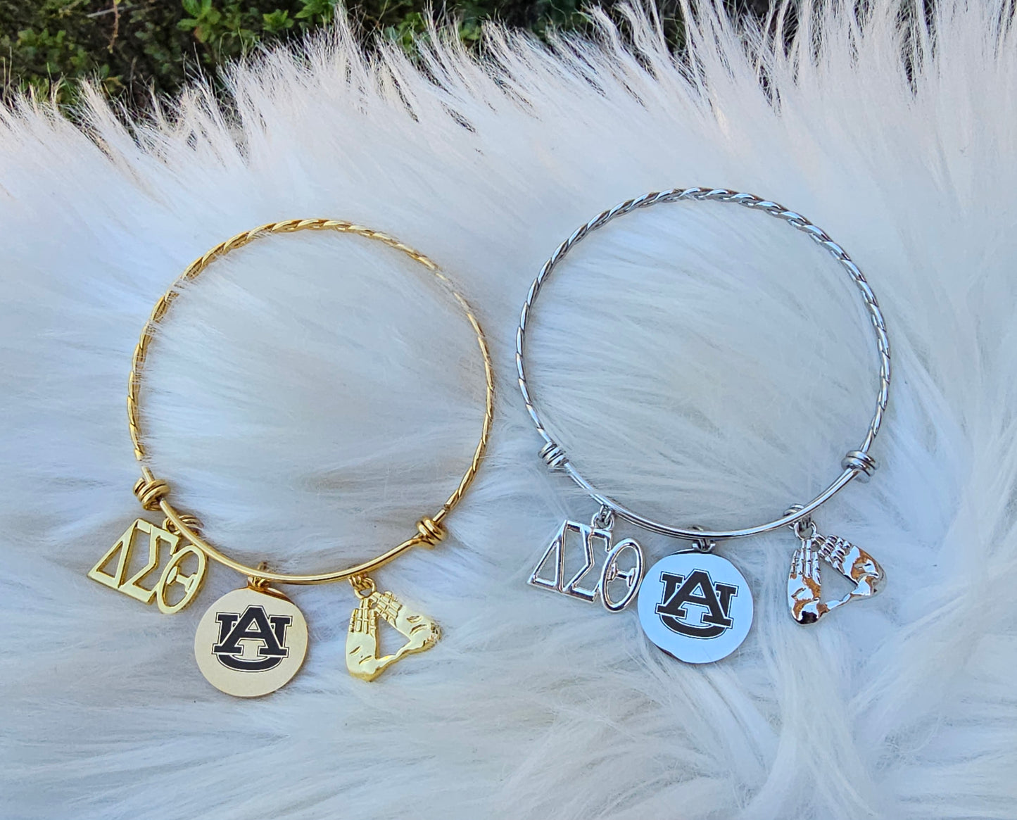 Auburn University Bracelet Available In Gold and Silver