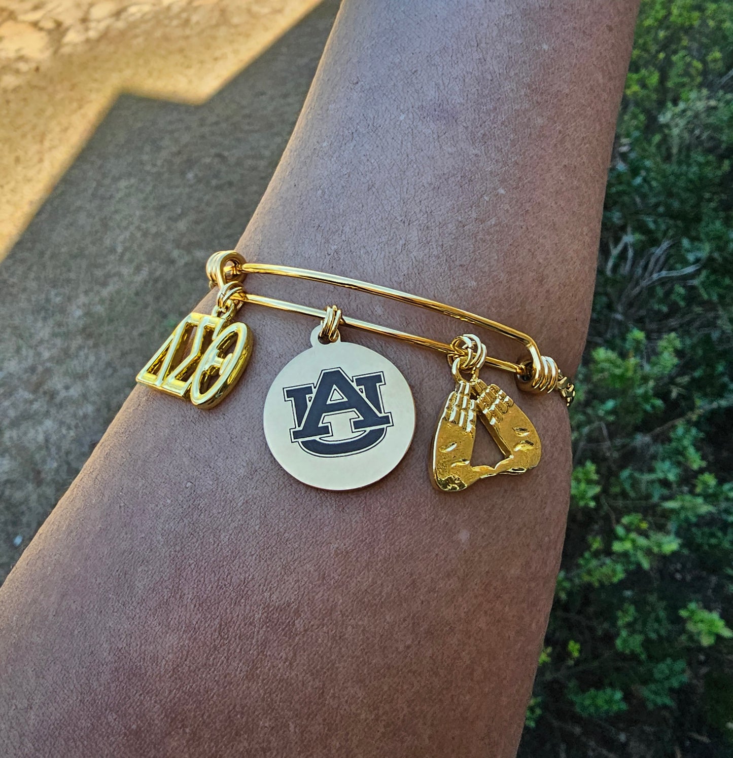 Auburn University Bracelet Available In Gold and Silver