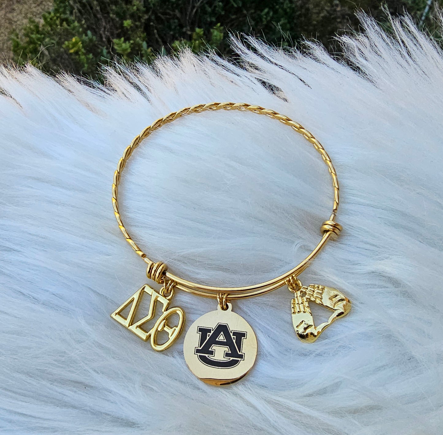 Auburn University Bracelet Available In Gold and Silver