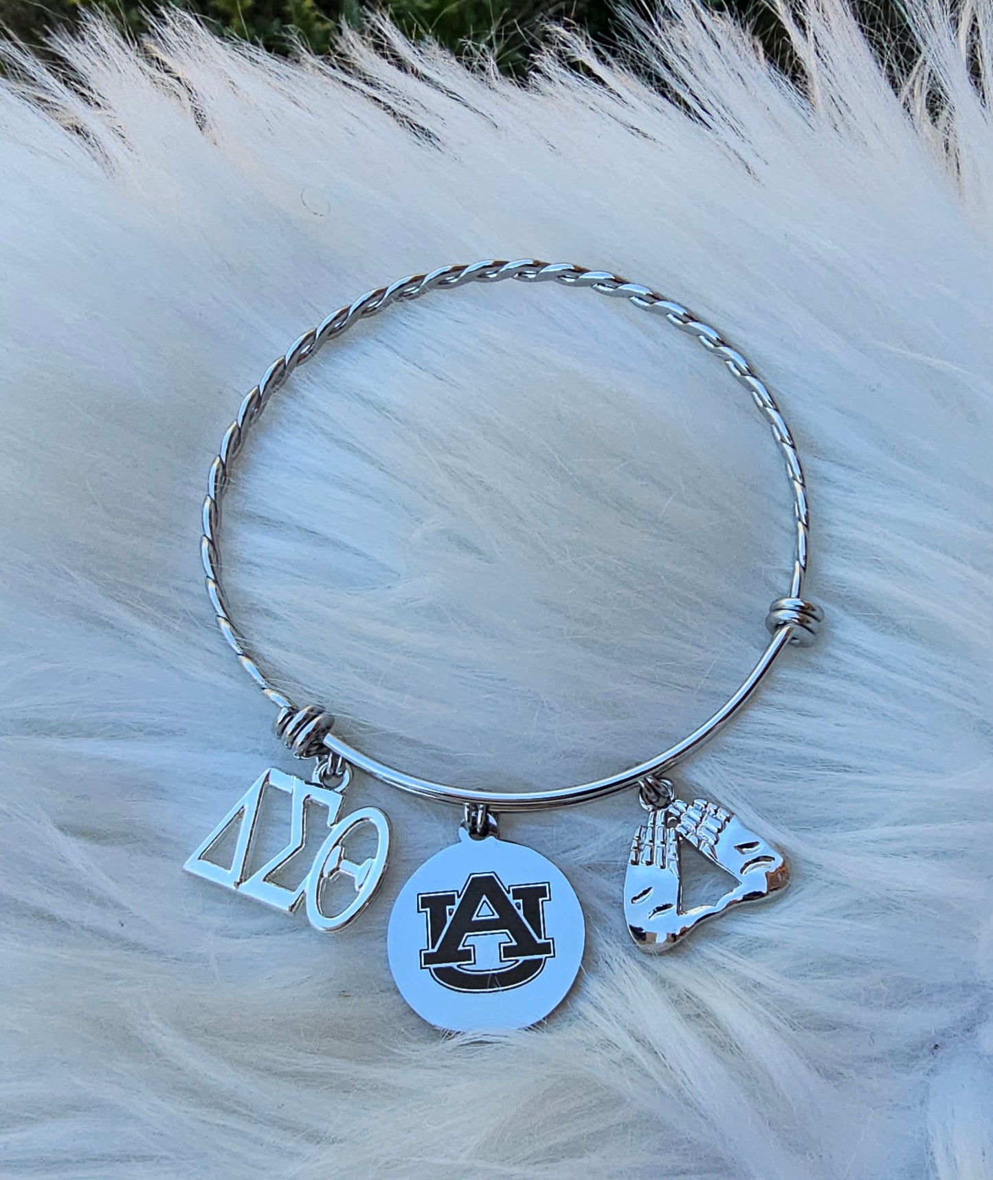 Auburn University Bracelet Available In Gold and Silver