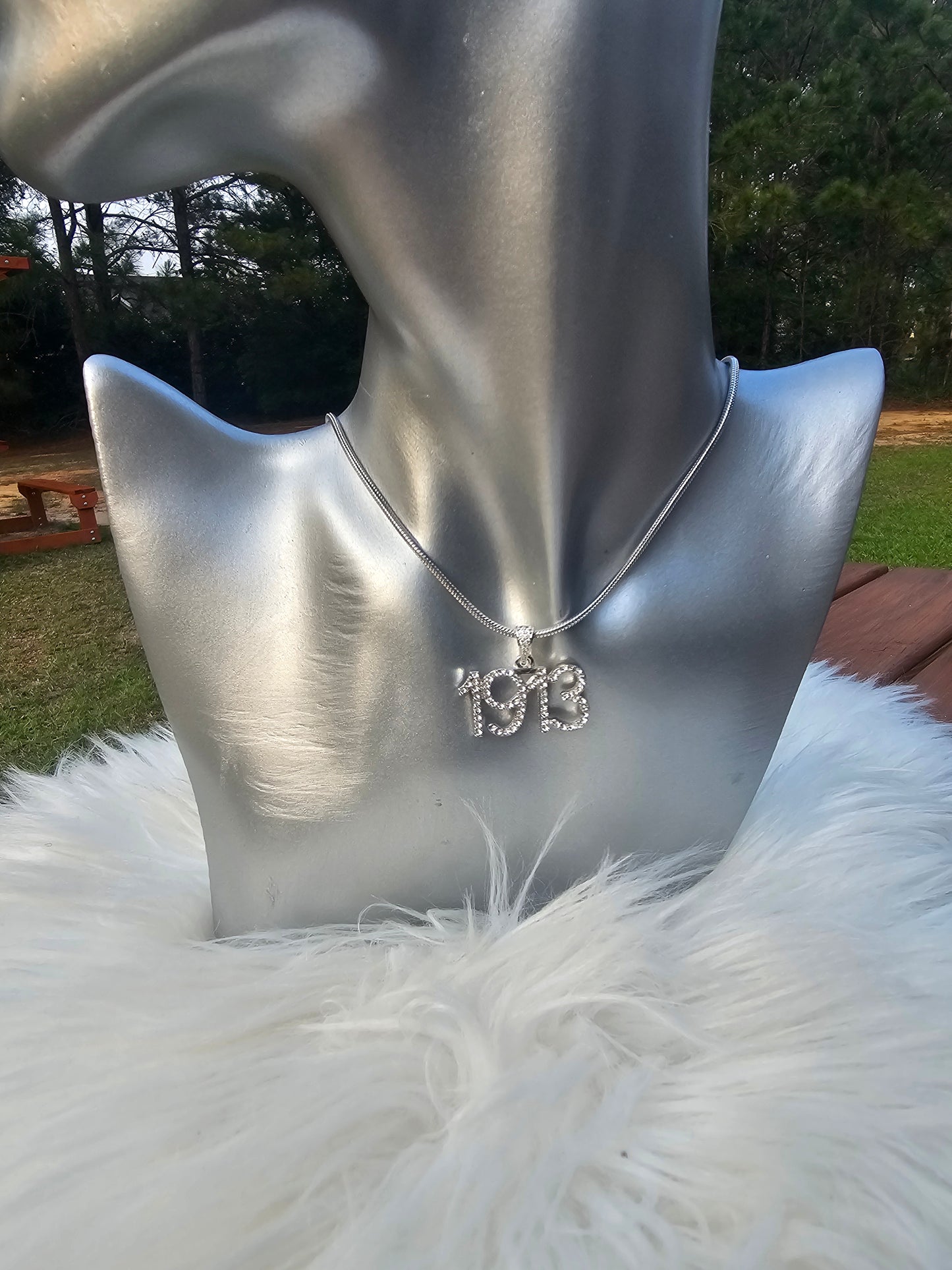 Bling 1913 Delta Sigma Theta Sorority Necklaces Available In Silver