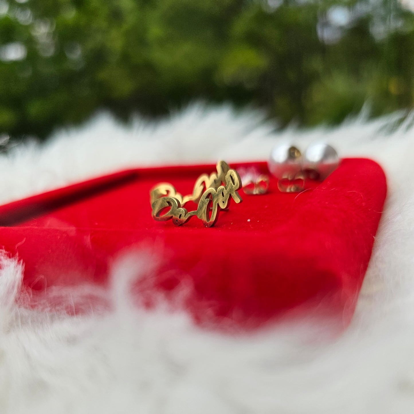 Delta Sigma Theta Sorority Oo-Oop earrings available in silver and gold