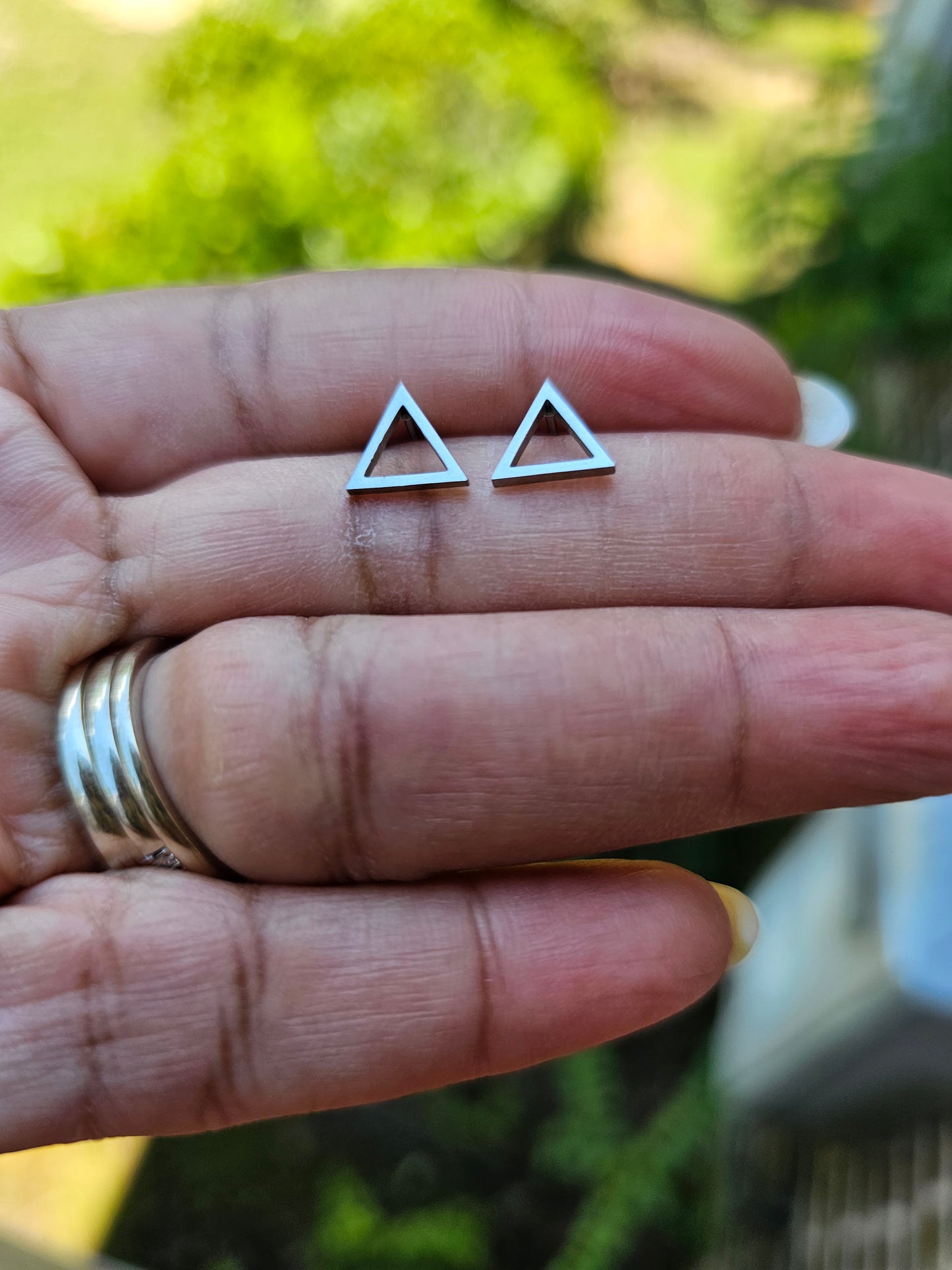 Delta Earrings - DST Earrings - Delta Sigma Theta earrings - Sorority Jewelry - Delta Jewelry -