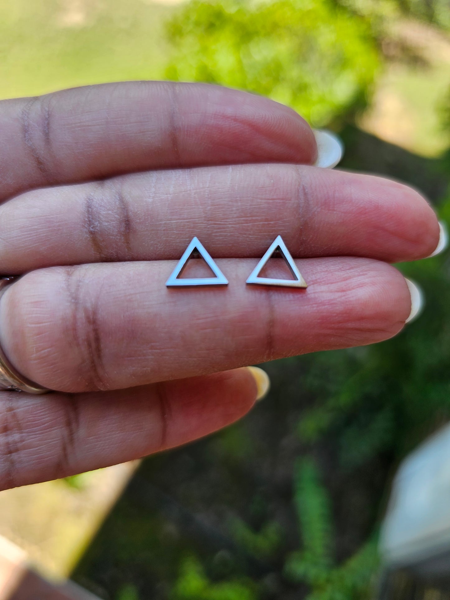 Delta Earrings - DST Earrings - Delta Sigma Theta earrings - Sorority Jewelry - Delta Jewelry -