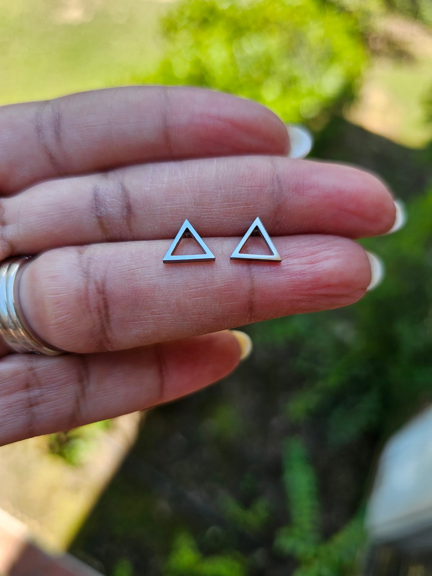 Delta Earrings - DST Earrings - Delta Sigma Theta earrings - Sorority Jewelry - Delta Jewelry -