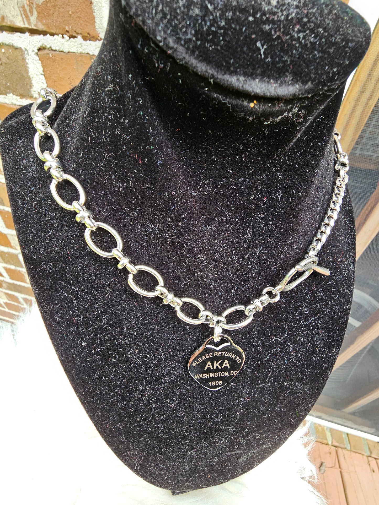 Tiffany Inspired Zeta Phi Beta Sorority Necklaces Available In Silver