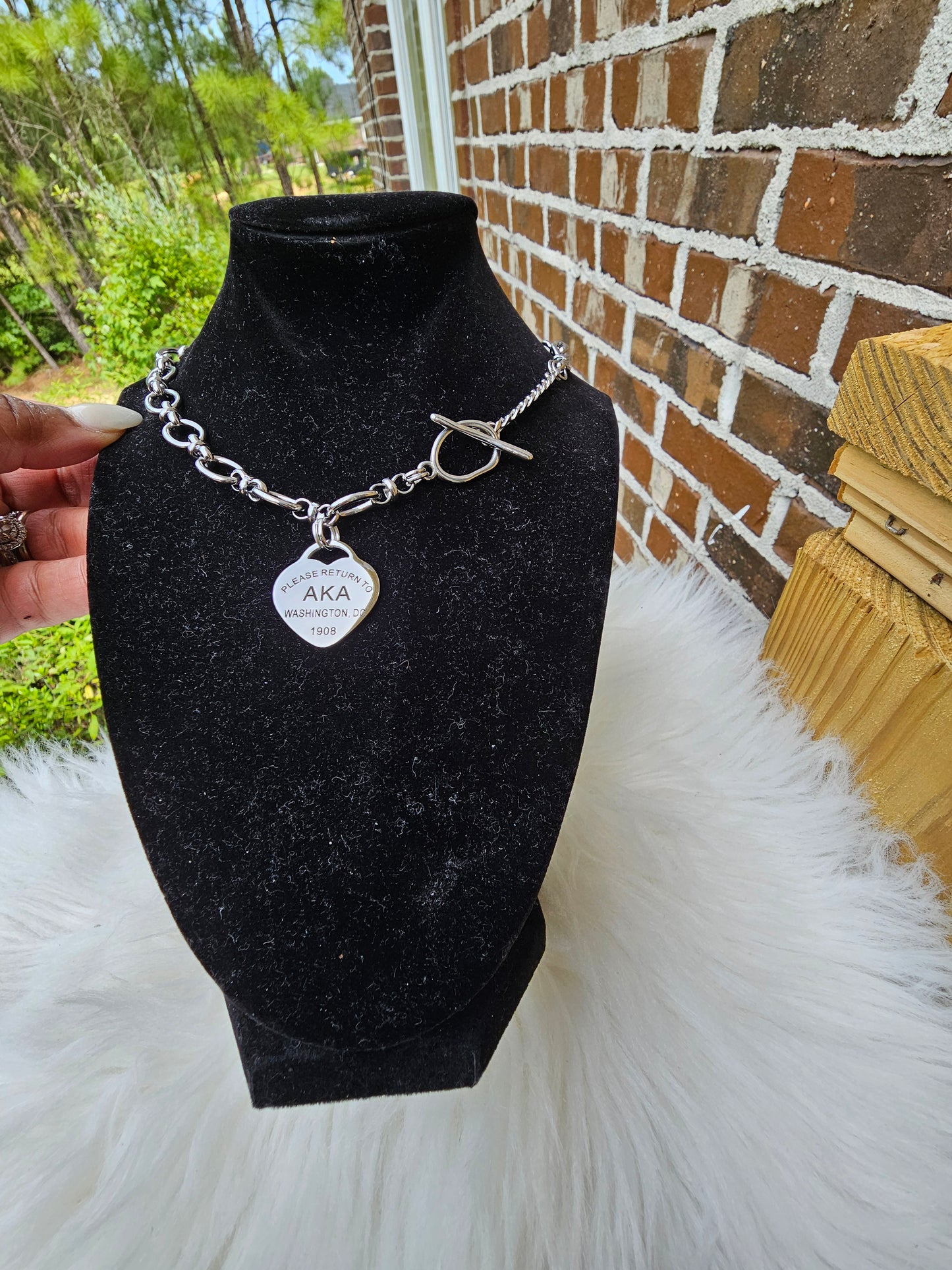 Tiffany Inspired Zeta Phi Beta Sorority Necklaces Available In Silver