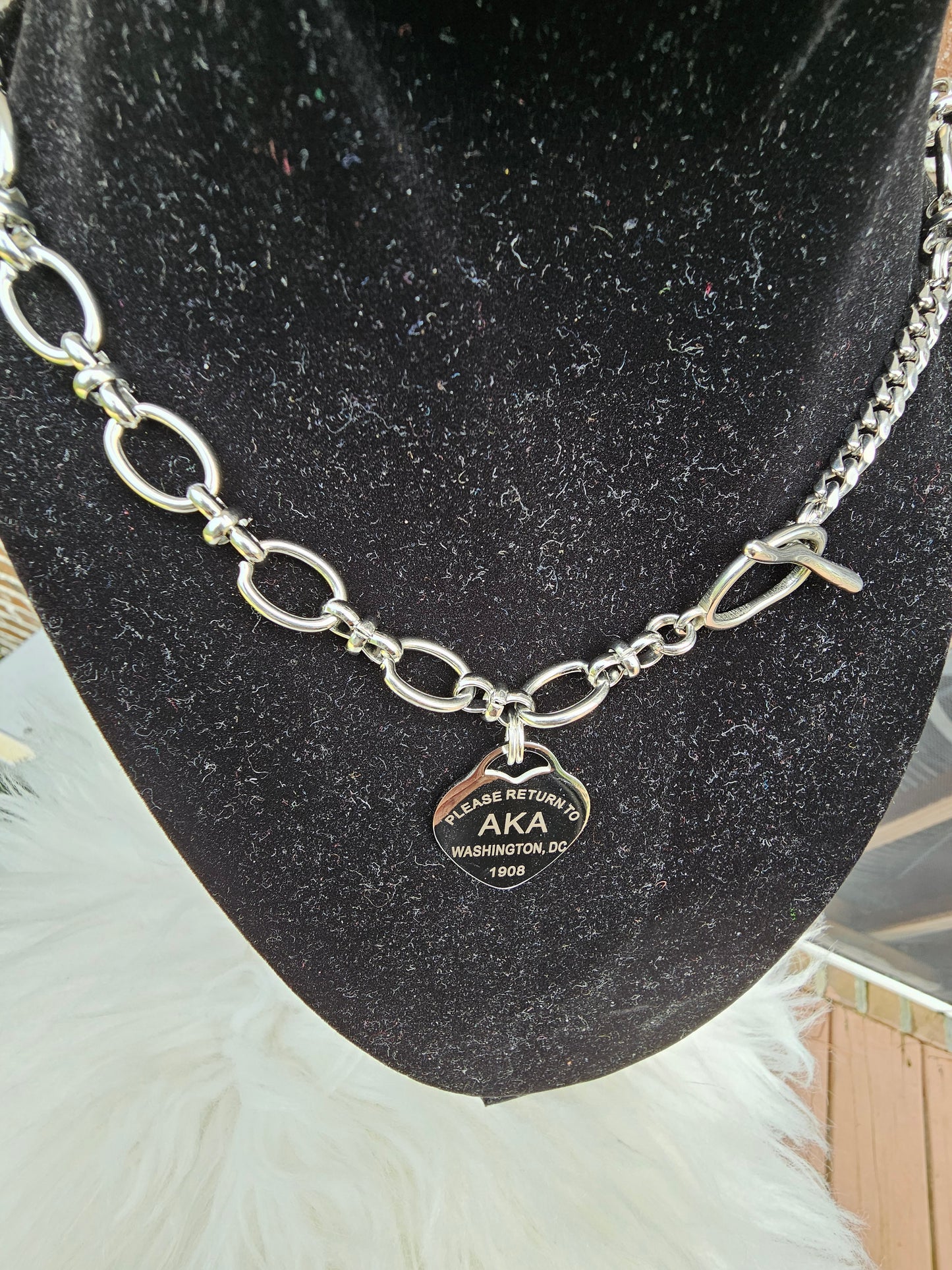 Tiffany Inspired Zeta Phi Beta Sorority Necklaces Available In Silver