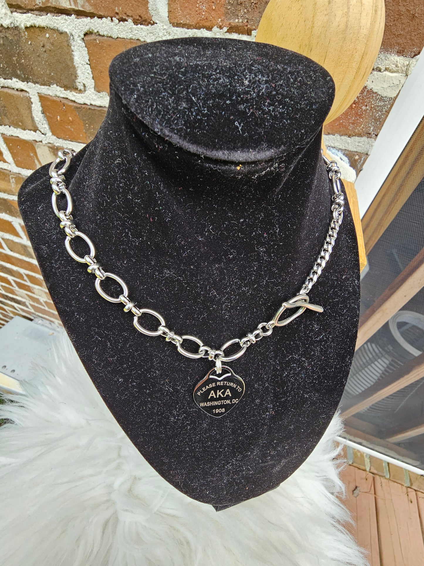 Tiffany Inspired Zeta Phi Beta Sorority Necklaces Available In Silver