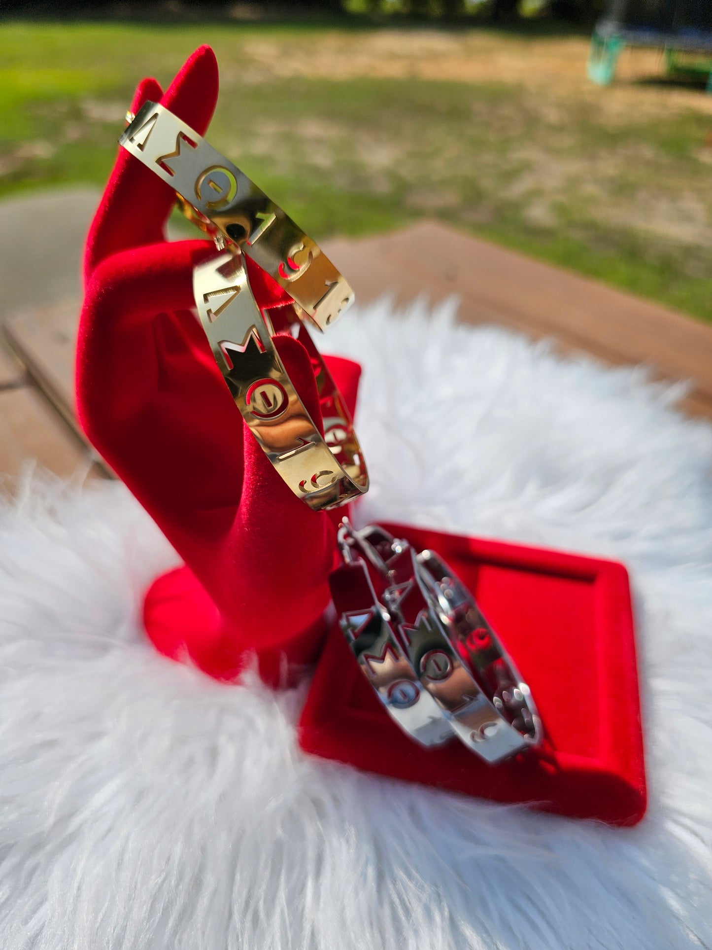 Delta Sigma Theta 1913 Hollow Earrings