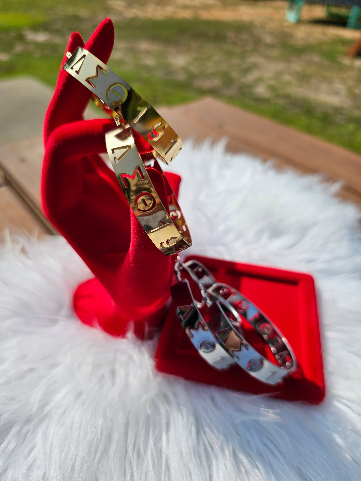 Delta Sigma Theta 1913 Hollow Earrings