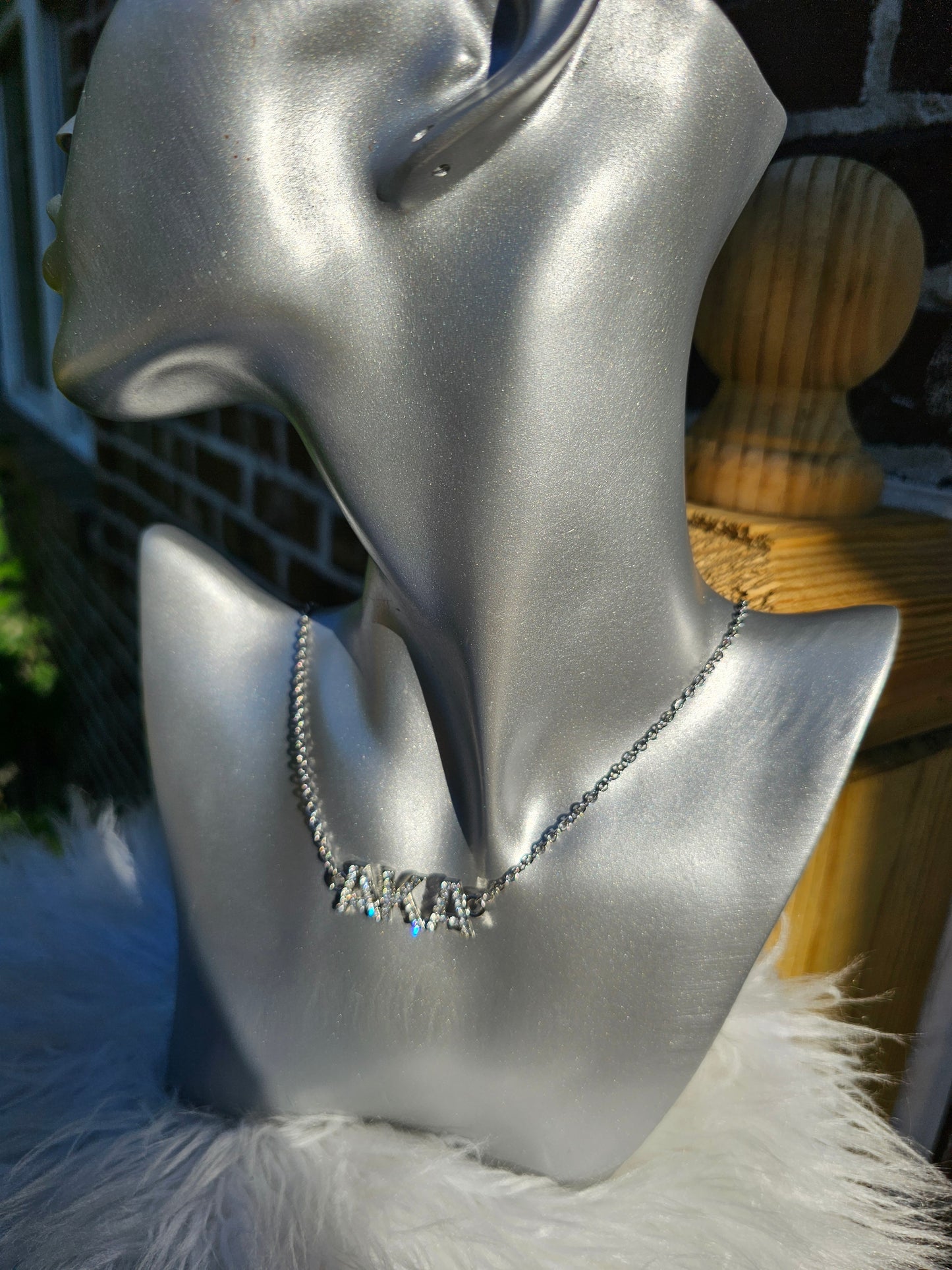 AKA Bling Sorority Necklaces Available In Gold & Silver