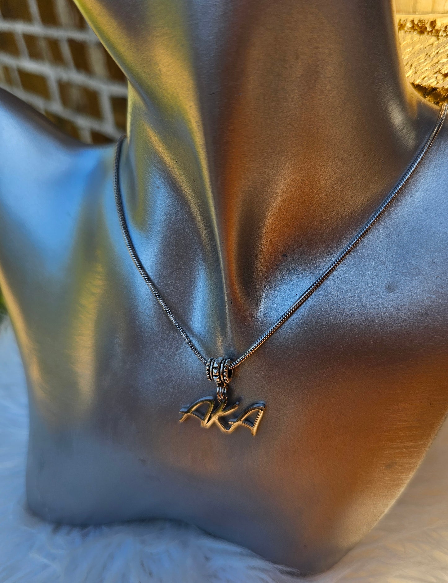 AKA Sorority Necklaces Available In Gold & Silver