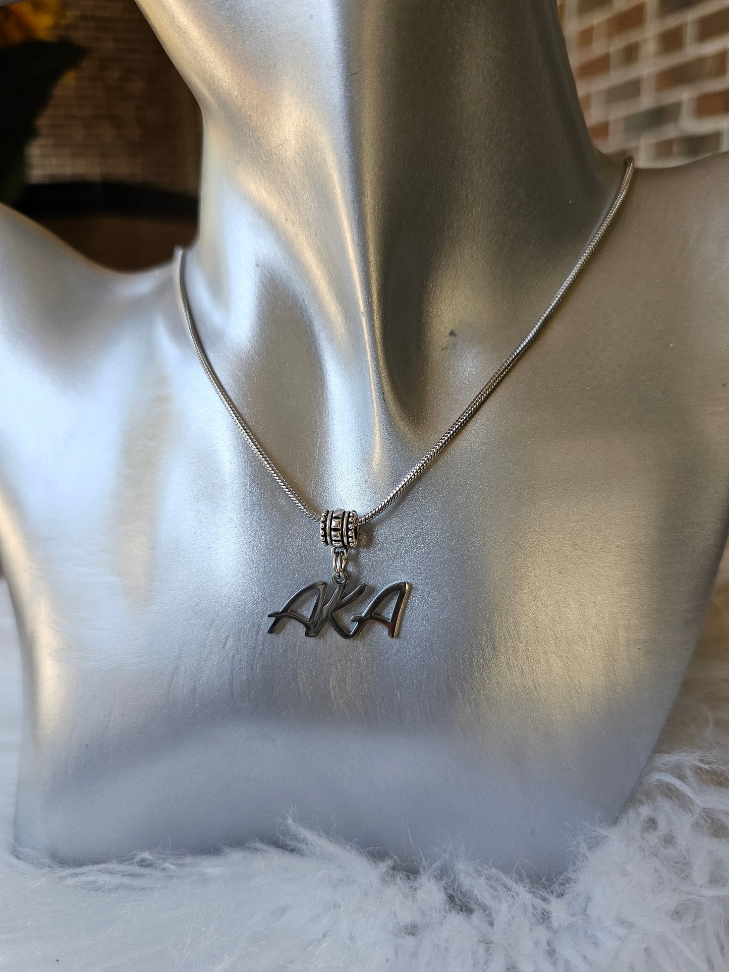 AKA Sorority Necklaces Available In Gold & Silver