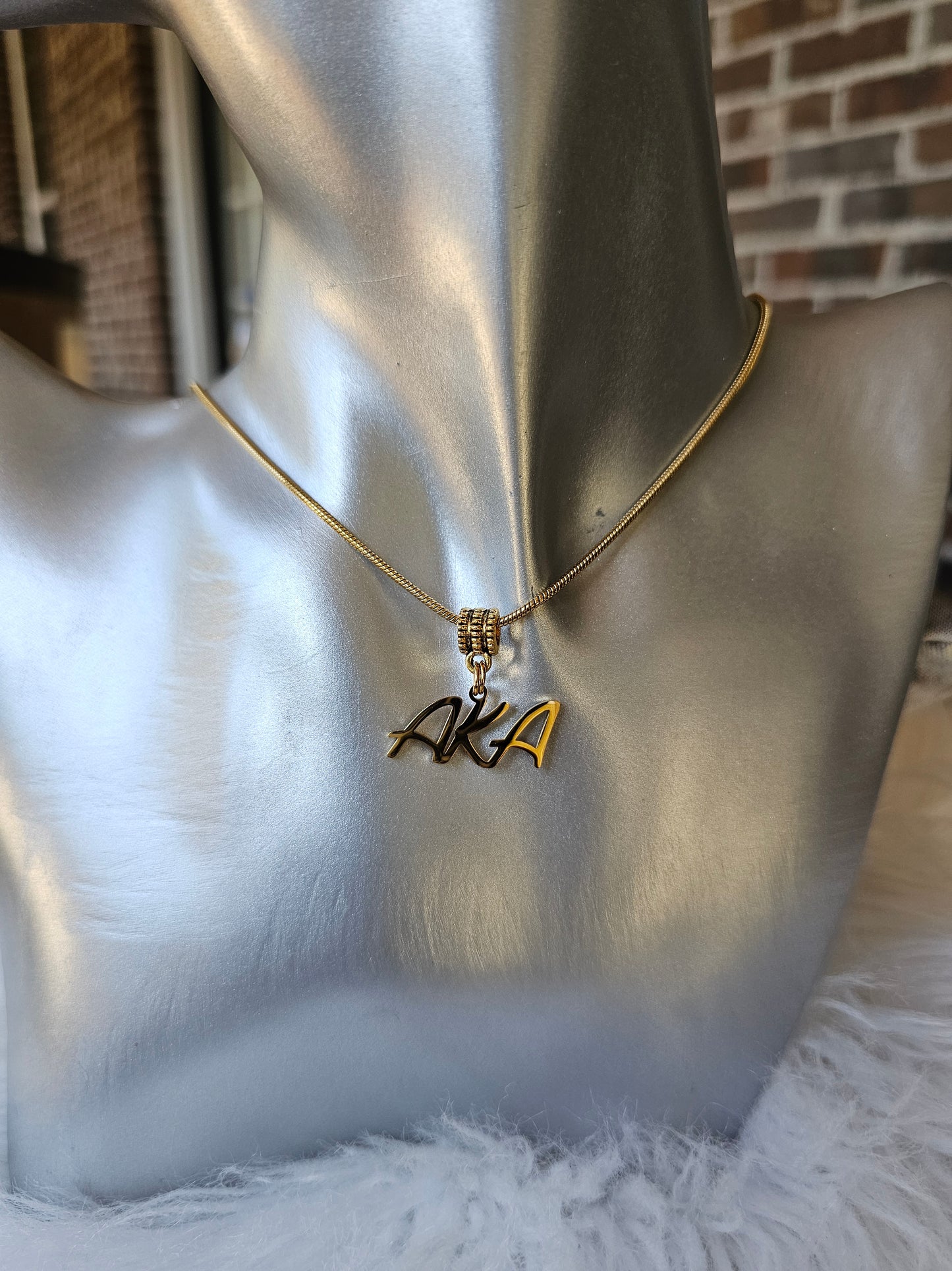 AKA Sorority Necklaces Available In Gold & Silver