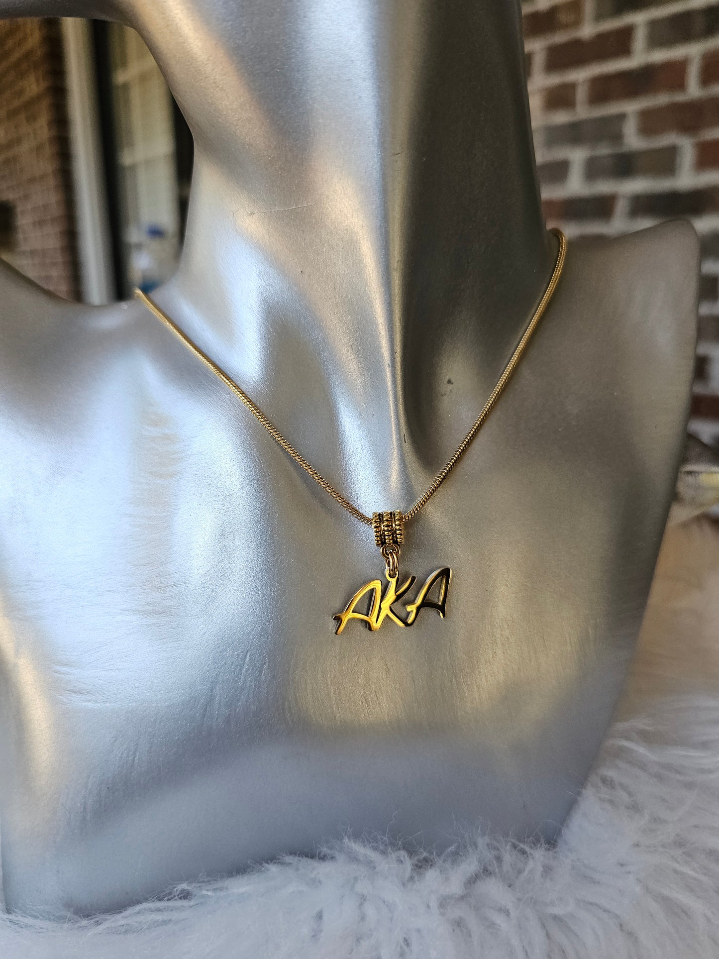 AKA Sorority Necklaces Available In Gold & Silver