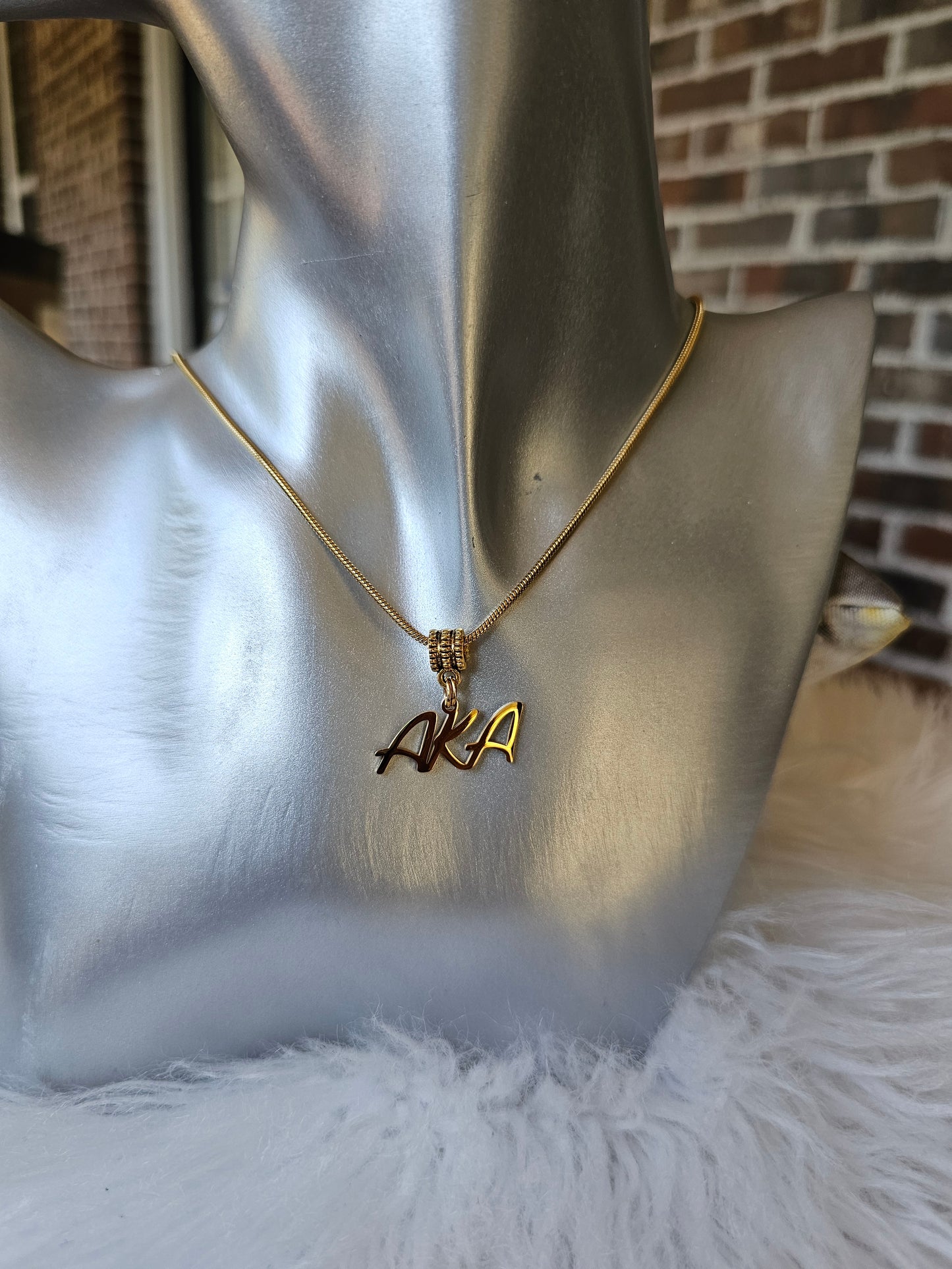 AKA Sorority Necklaces Available In Gold & Silver