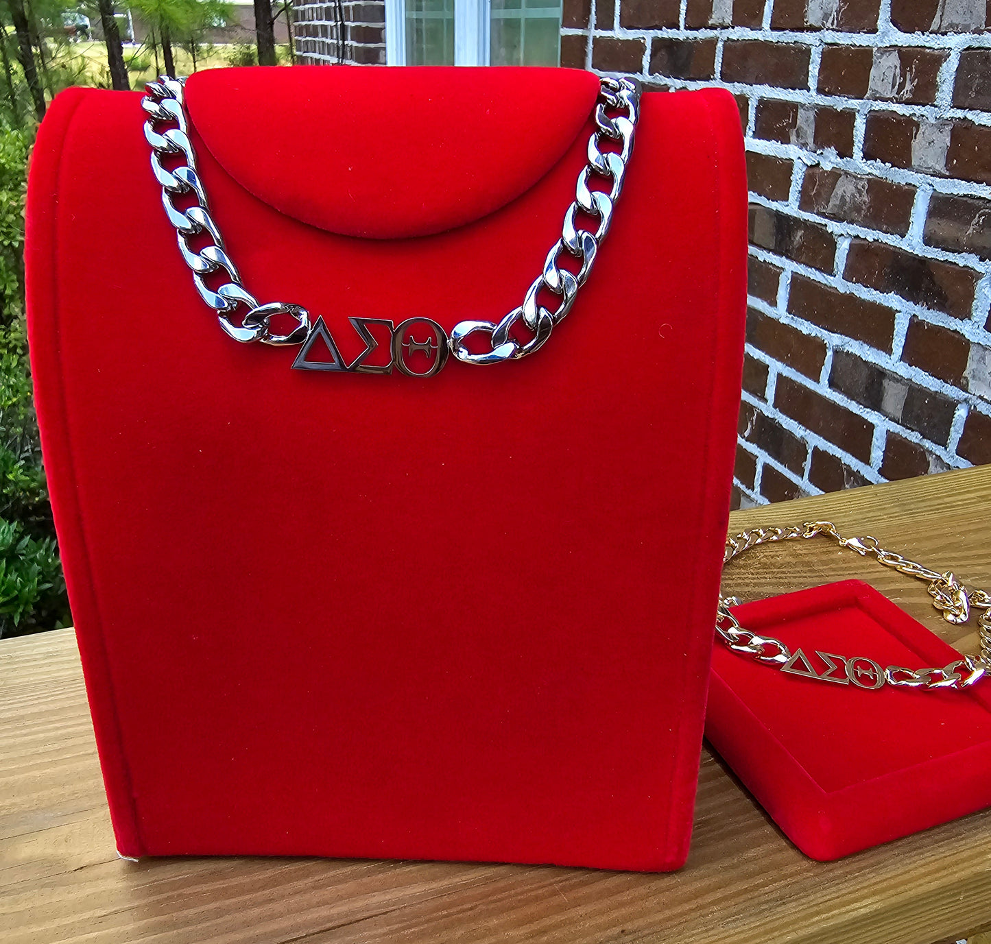 Delta Sigma Theta 8mm Cuban Link - Sorority necklace - Delta Jewelry - Delta Sigma Theta gift - HBCU - Divine Nine Sororities