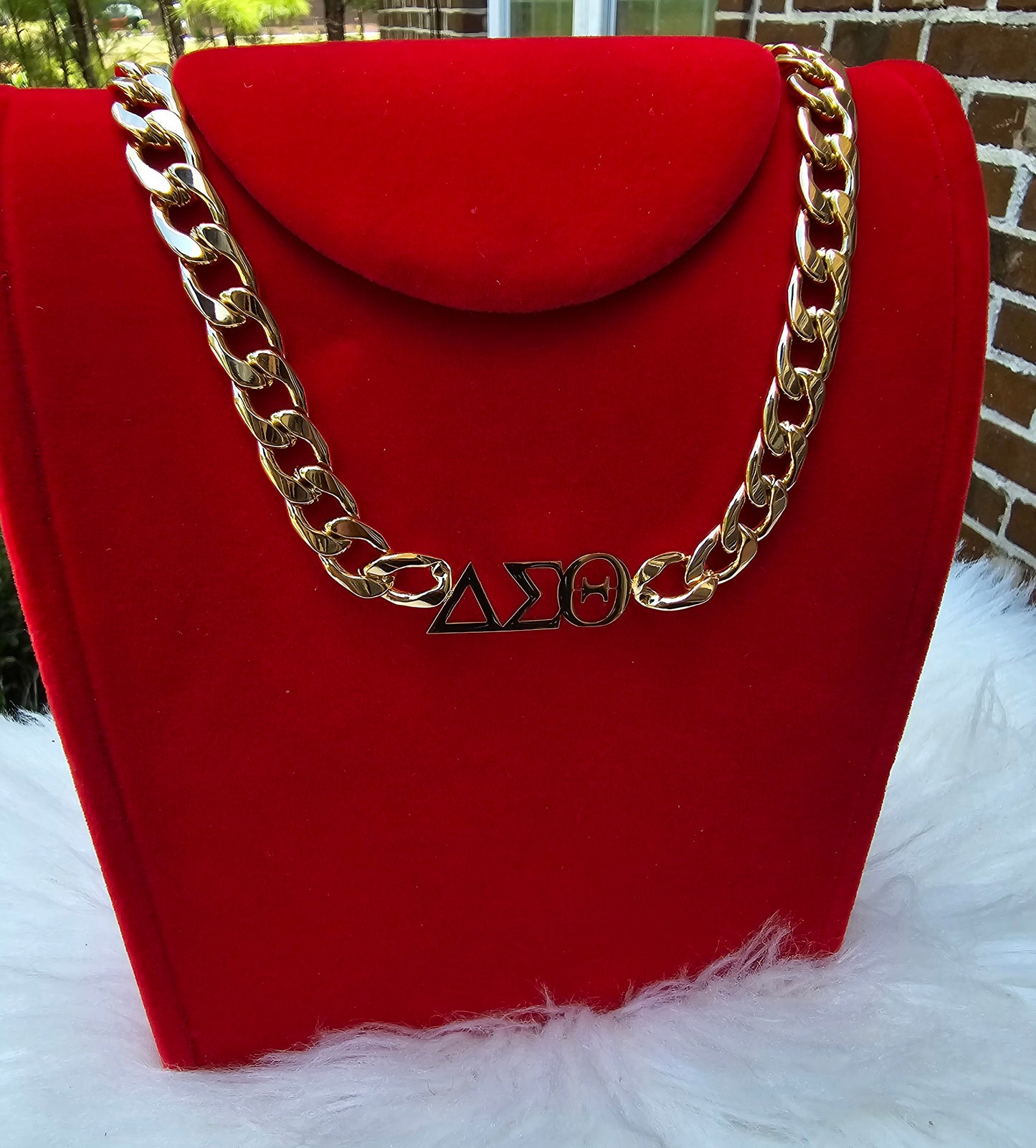 Delta Sigma Theta 8mm Cuban Link - Sorority necklace - Delta Jewelry - Delta Sigma Theta gift - HBCU - Divine Nine Sororities