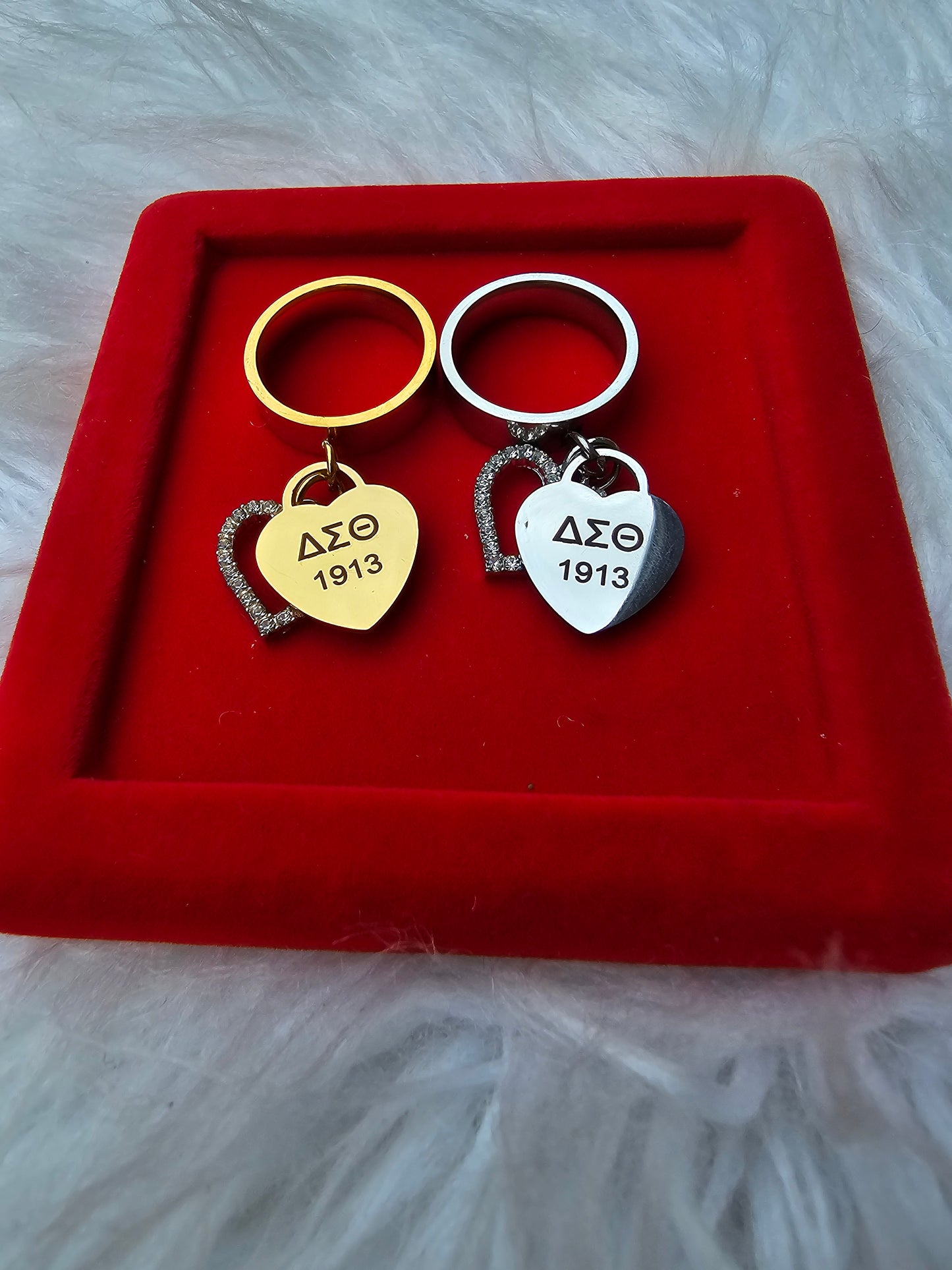 Delta Sigma Theta Ring 1913 - DST Ring - Delta Ring - Sorority Jewelry - 1913 Ring - Sorority Ring