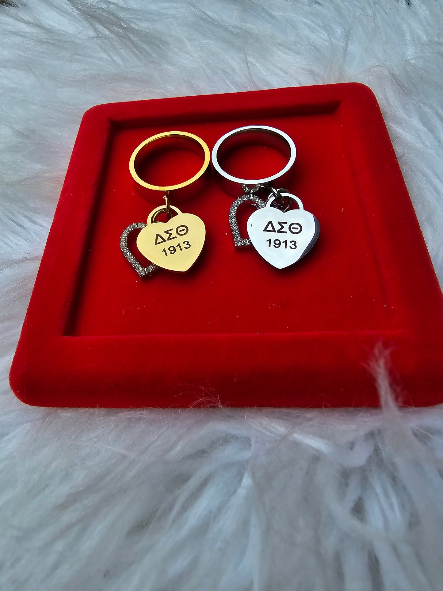 Delta Sigma Theta Ring 1913 - DST Ring - Delta Ring - Sorority Jewelry - 1913 Ring - Sorority Ring