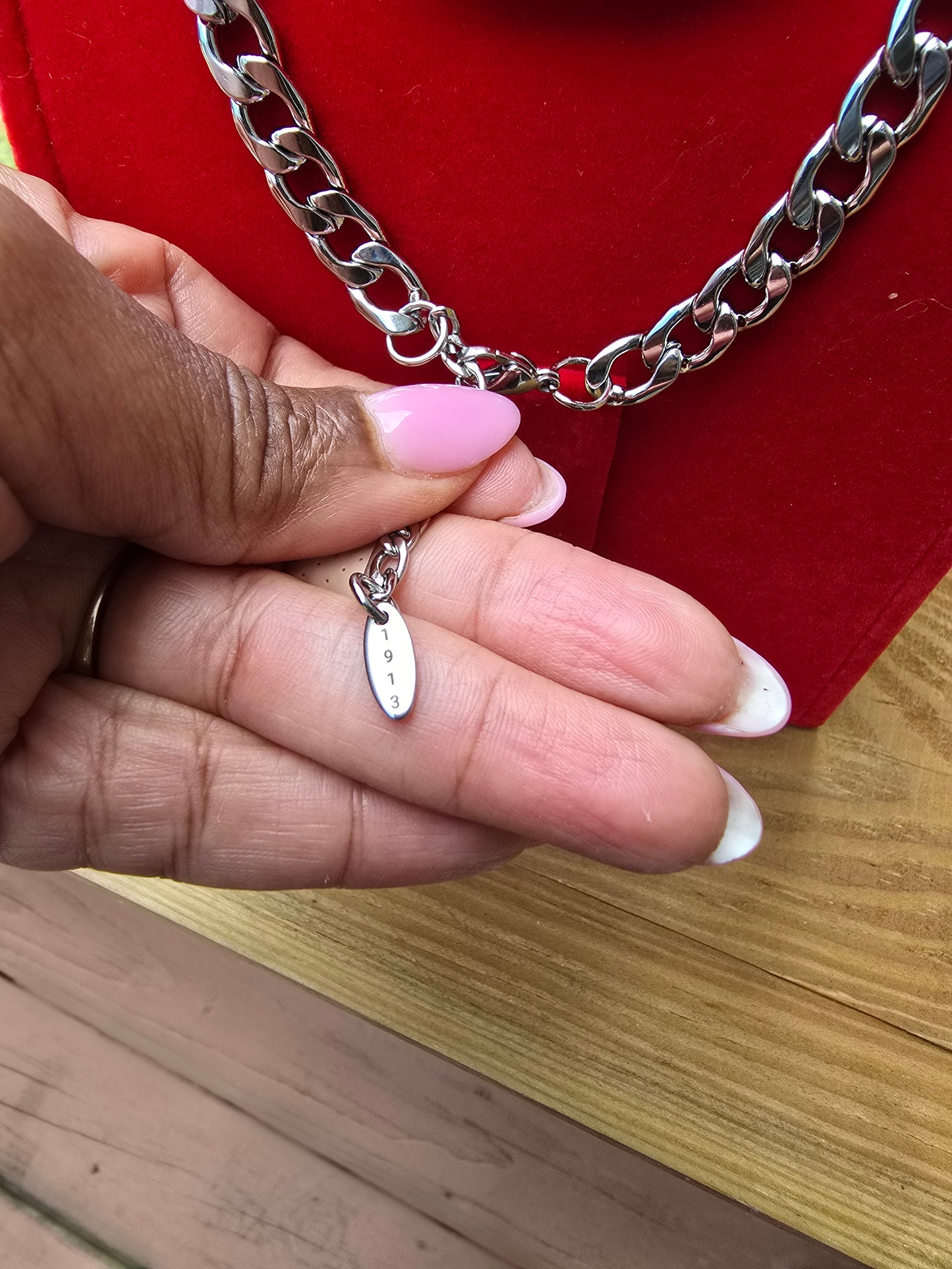 Delta Sigma Theta 8mm Cuban Link - Sorority necklace - Delta Jewelry - Delta Sigma Theta gift - HBCU - Divine Nine Sororities