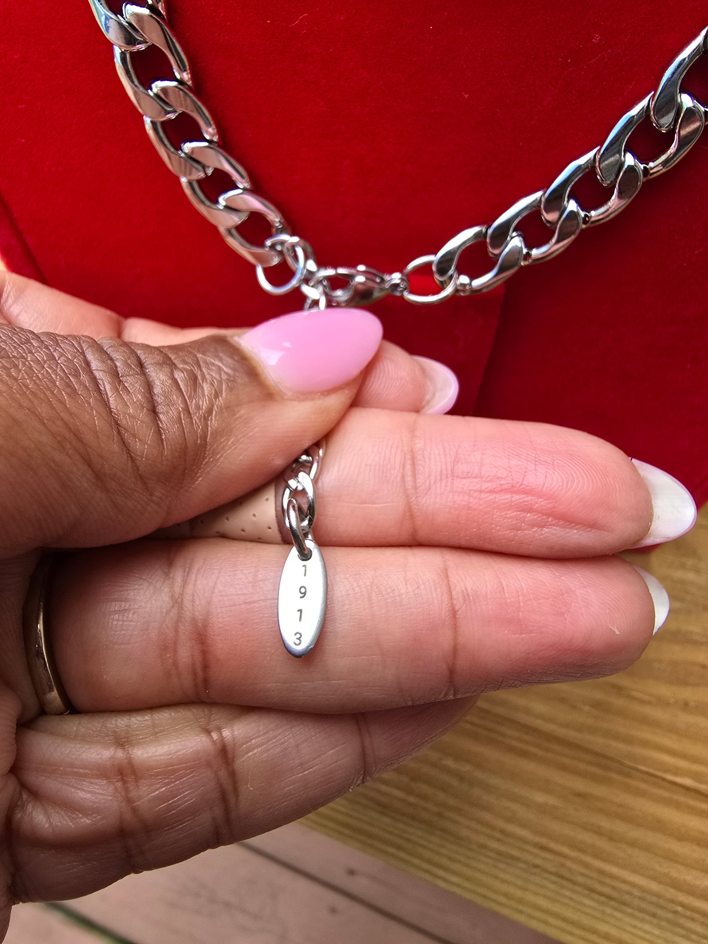 Delta Sigma Theta 8mm Cuban Link - Sorority necklace - Delta Jewelry - Delta Sigma Theta gift - HBCU - Divine Nine Sororities