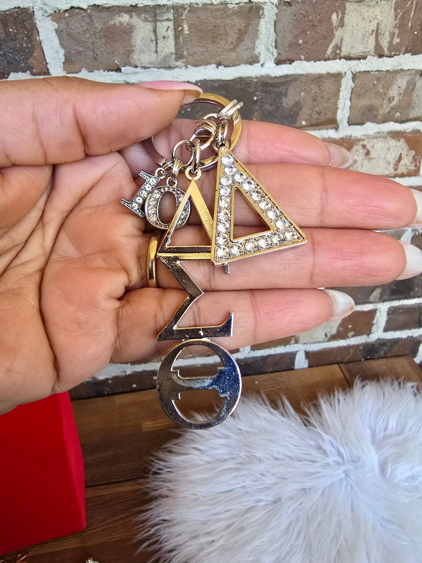 DST Key Ring - Delta Sigma Theta Key Ring - Sorority Key Ring - DST Key Ring - Sorority Key Ring - 1913 Key Ring