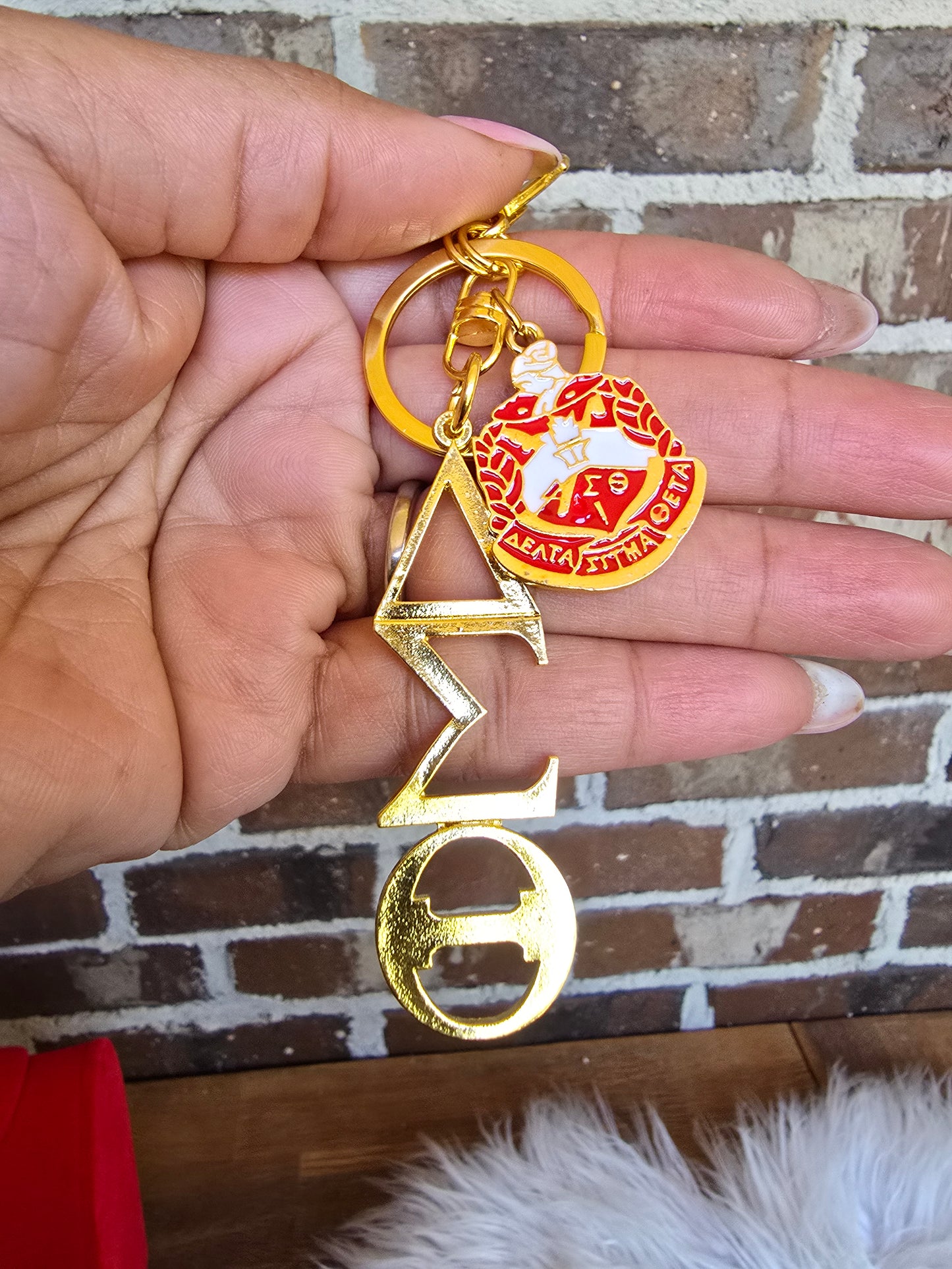 DST Key Ring - Delta Sigma Theta Key Ring - Sorority Key Ring - DST Key Ring - Sorority Key Ring - 1913 Key Ring