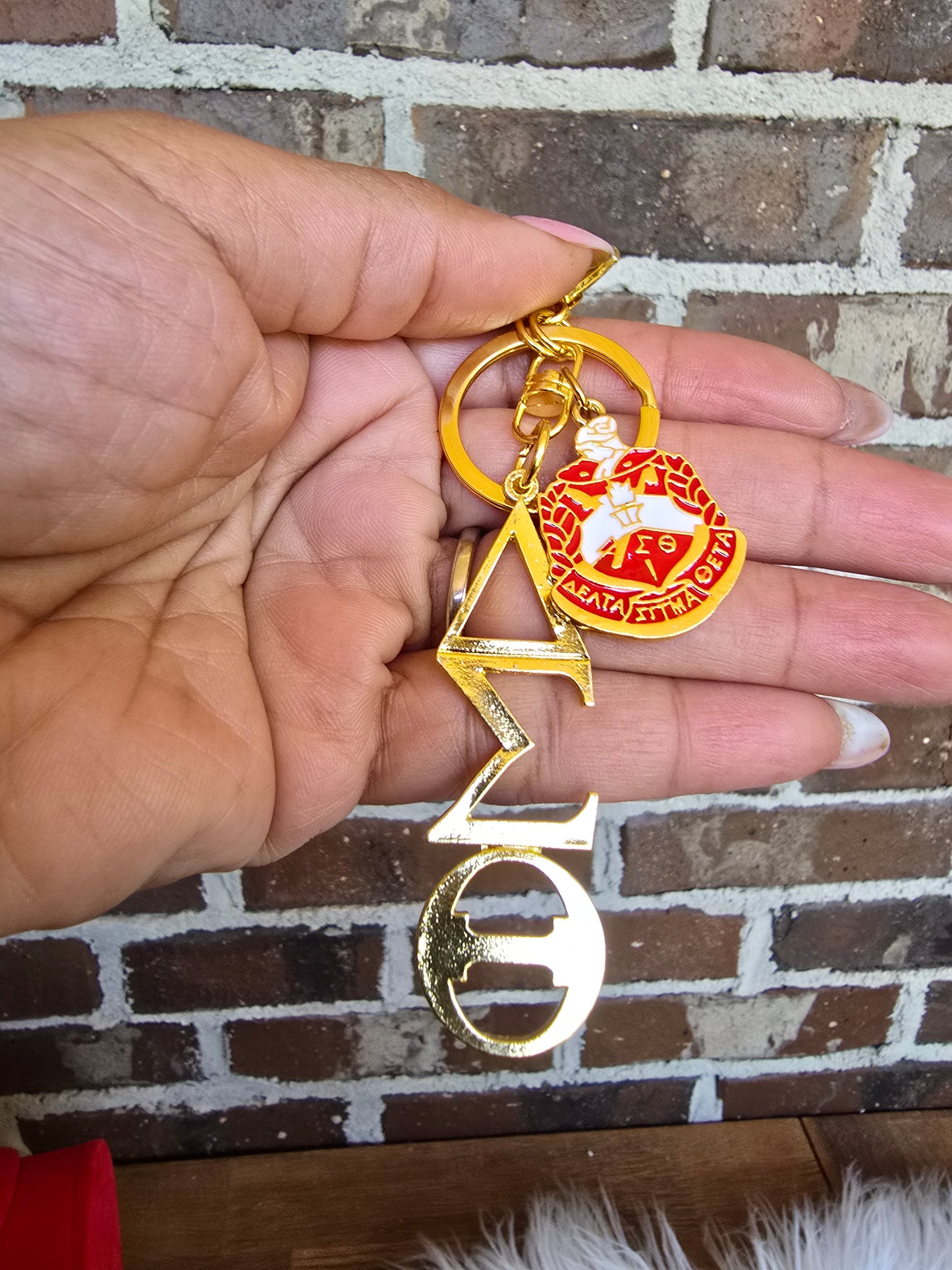 DST Key Ring - Delta Sigma Theta Key Ring - Sorority Key Ring - DST Key Ring - Sorority Key Ring - 1913 Key Ring