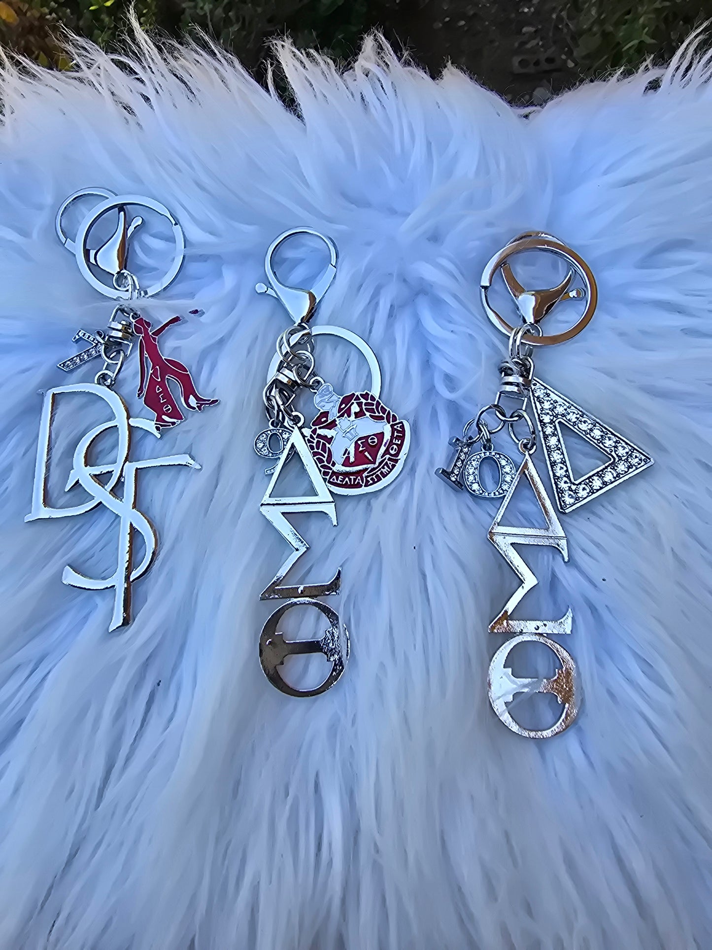 DST Key Ring - Delta Sigma Theta Key Ring - Sorority Key Ring - DST Key Ring - Sorority Key Ring - 1913 Key Ring