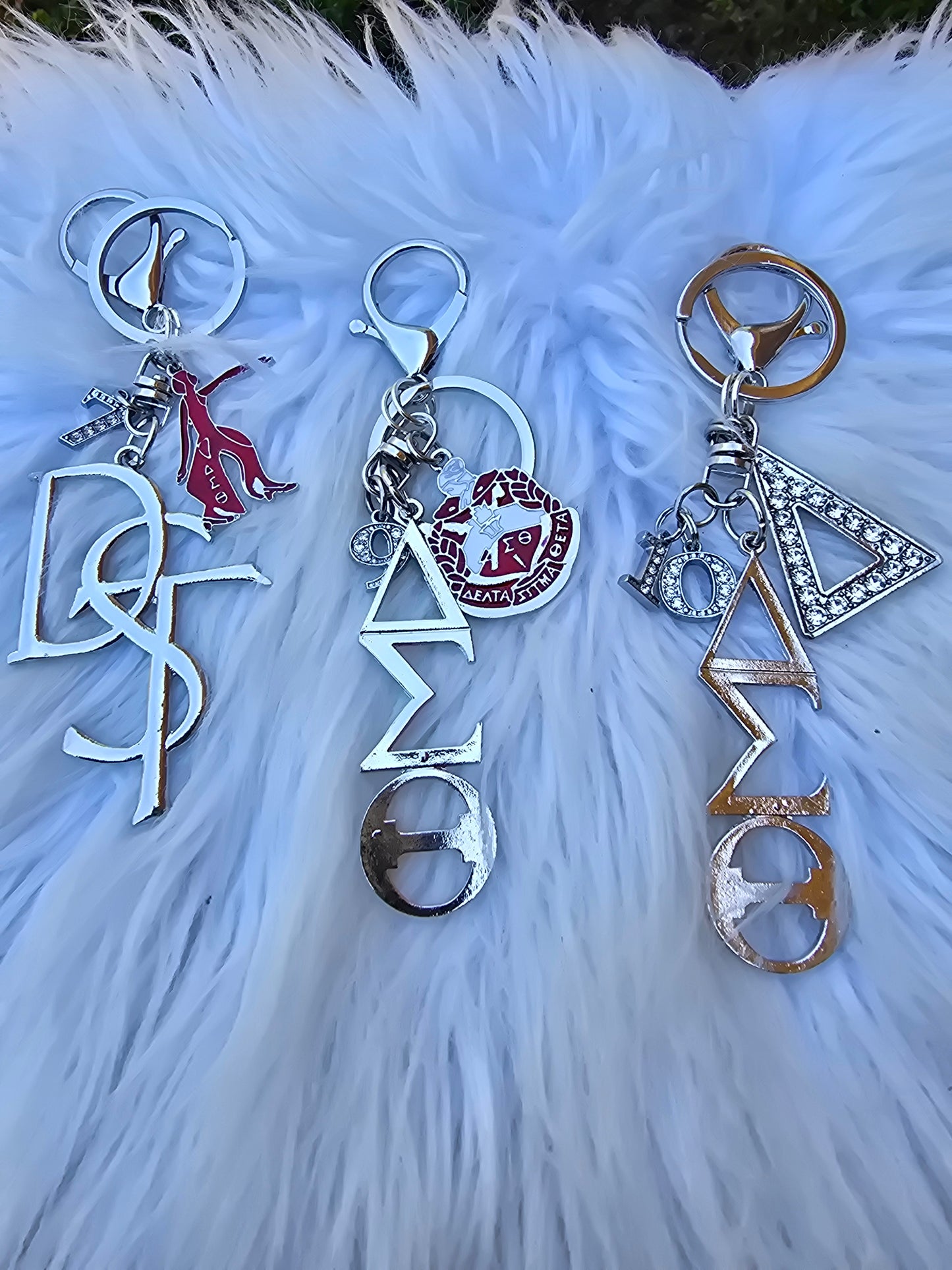 DST Key Ring - Delta Sigma Theta Key Ring - Sorority Key Ring - DST Key Ring - Sorority Key Ring - 1913 Key Ring