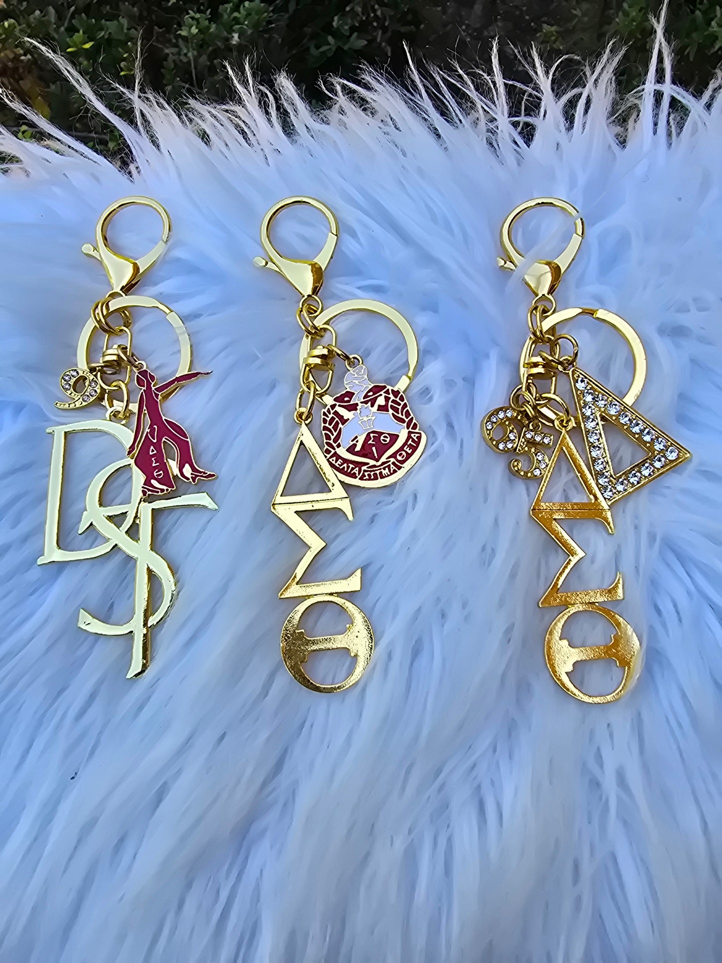 DST Key Ring - Delta Sigma Theta Key Ring - Sorority Key Ring - DST Key Ring - Sorority Key Ring - 1913 Key Ring