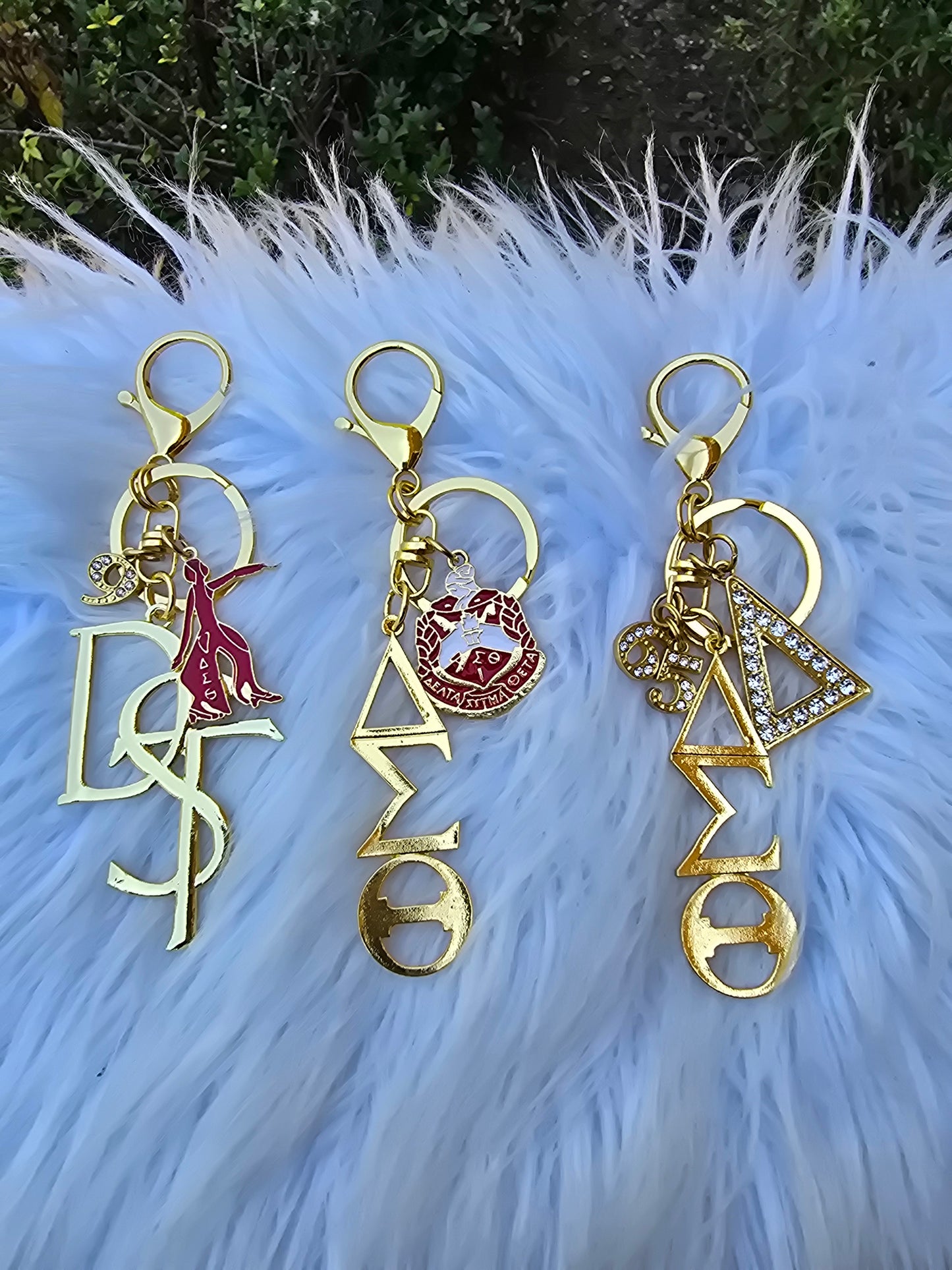 DST Key Ring - Delta Sigma Theta Key Ring - Sorority Key Ring - DST Key Ring - Sorority Key Ring - 1913 Key Ring